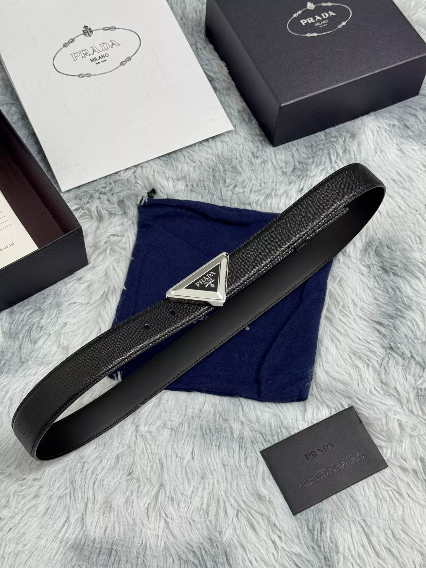 Prada AAA Quality Belts In 3.0cm For Women Sophisticated 9489