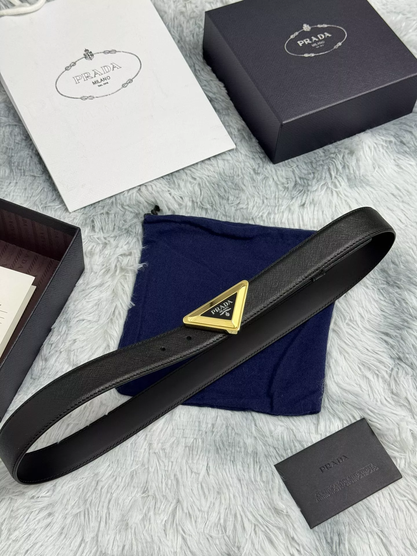 Prada AAA Quality Belts In 3.0cm For Women Unique 8994