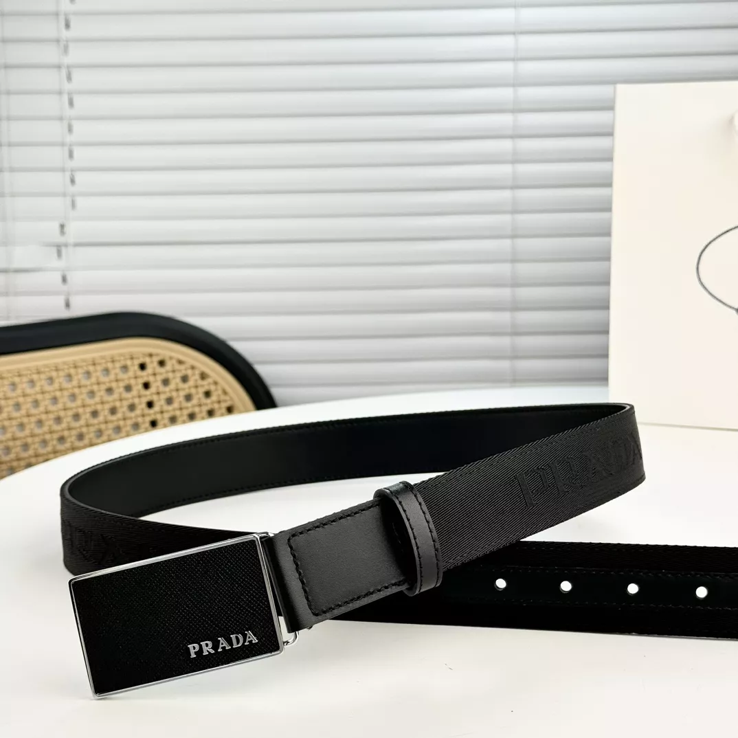 Prada AAA Quality Belts In 3.5cm For Men Reliable 1520