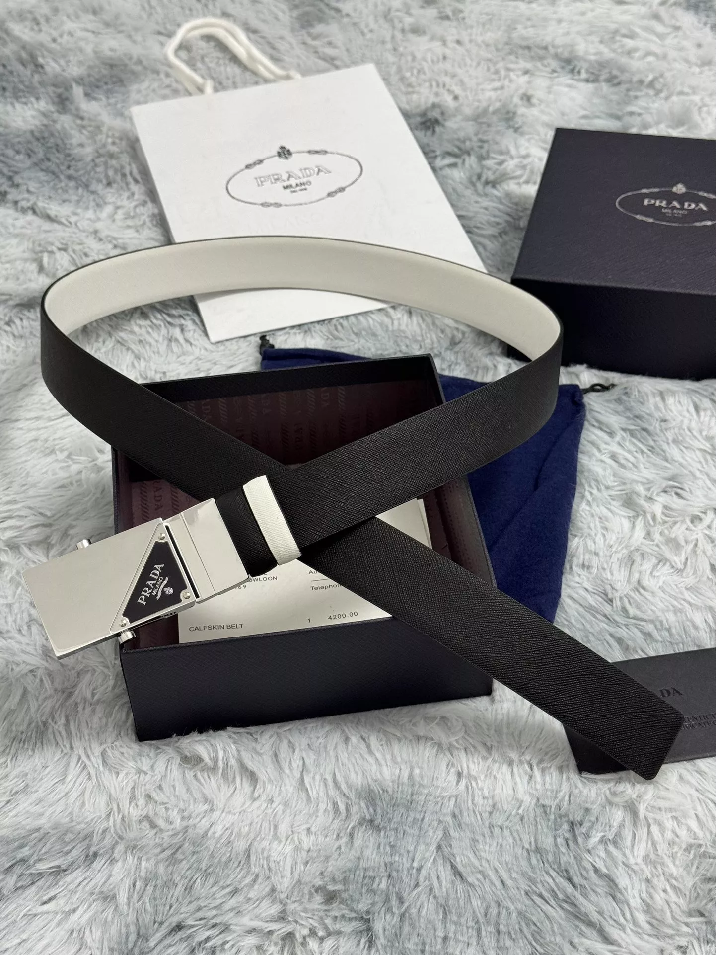 Prada AAA Quality Belts In 3.5cm For Men SportInspired 4583