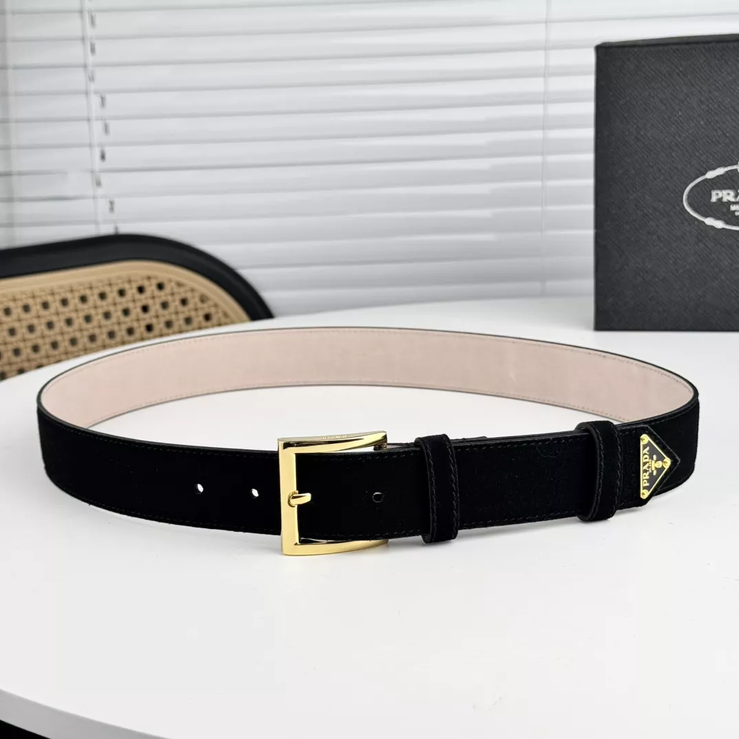 Prada AAA Quality Belts In 3.5cm For Unisex WellDesigned 3598