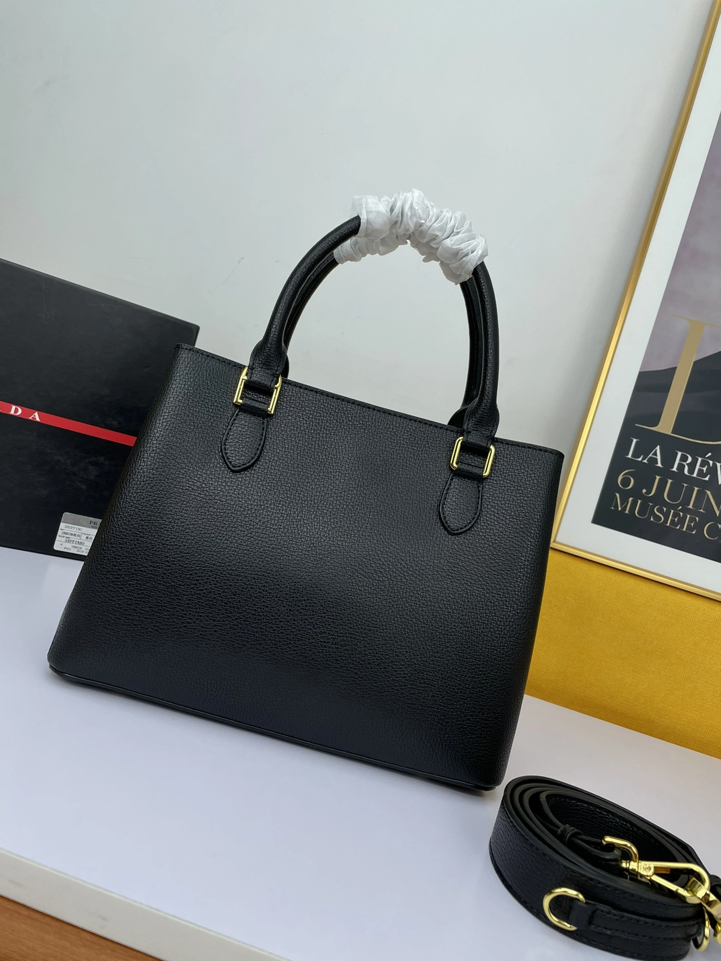 Prada AAA Quality Handbags For Women Bright 3346