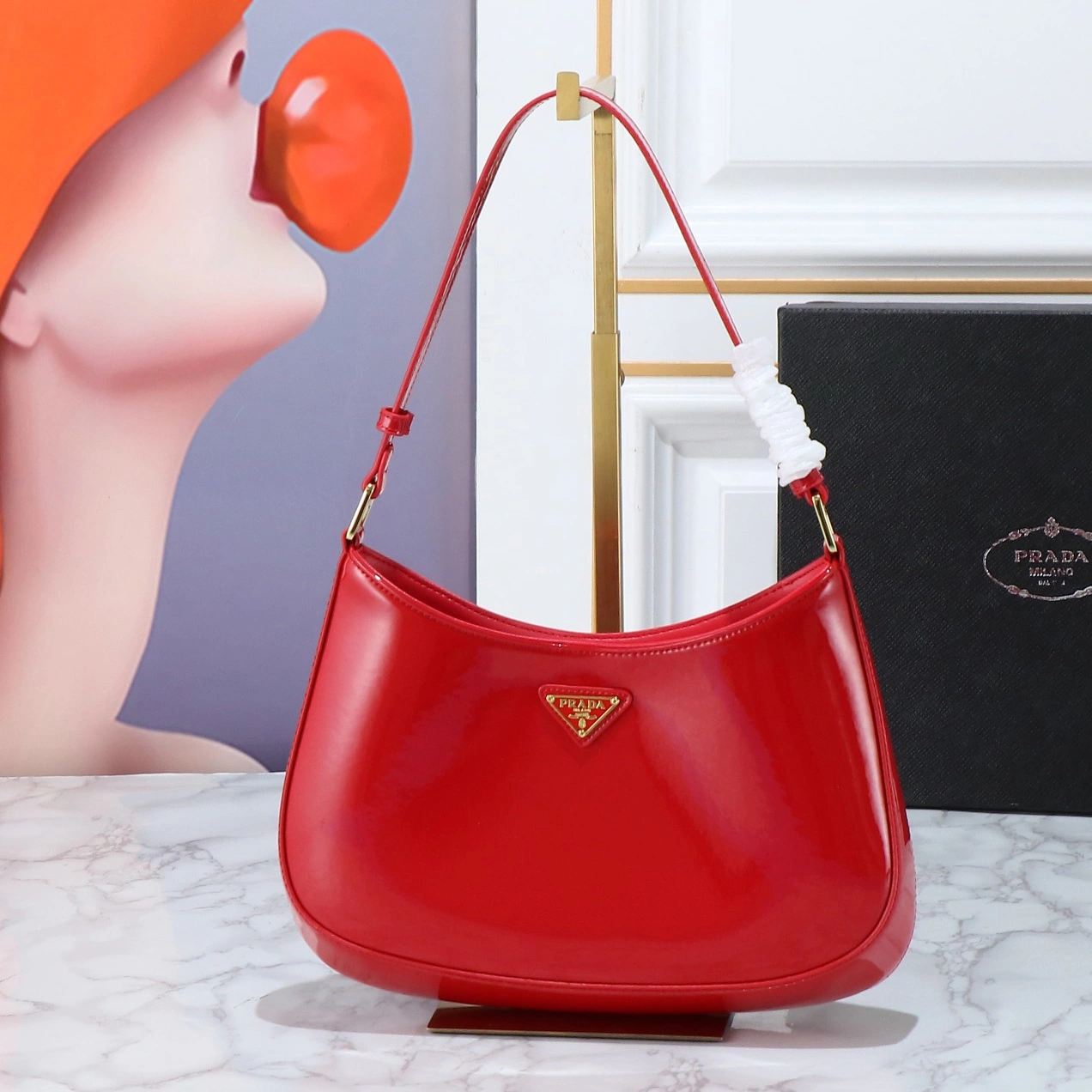 Prada AAA Quality Shoulder Bags For Women Bright 1301