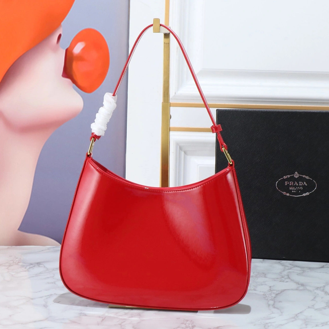 Prada AAA Quality Shoulder Bags For Women Bright 1301