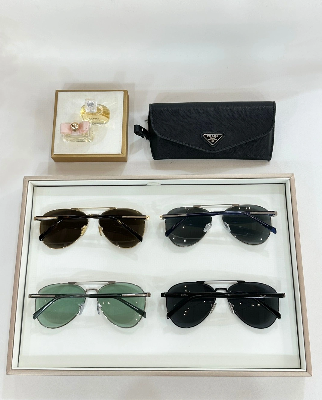 Prada AAA Quality Sunglasses Sleek 7404