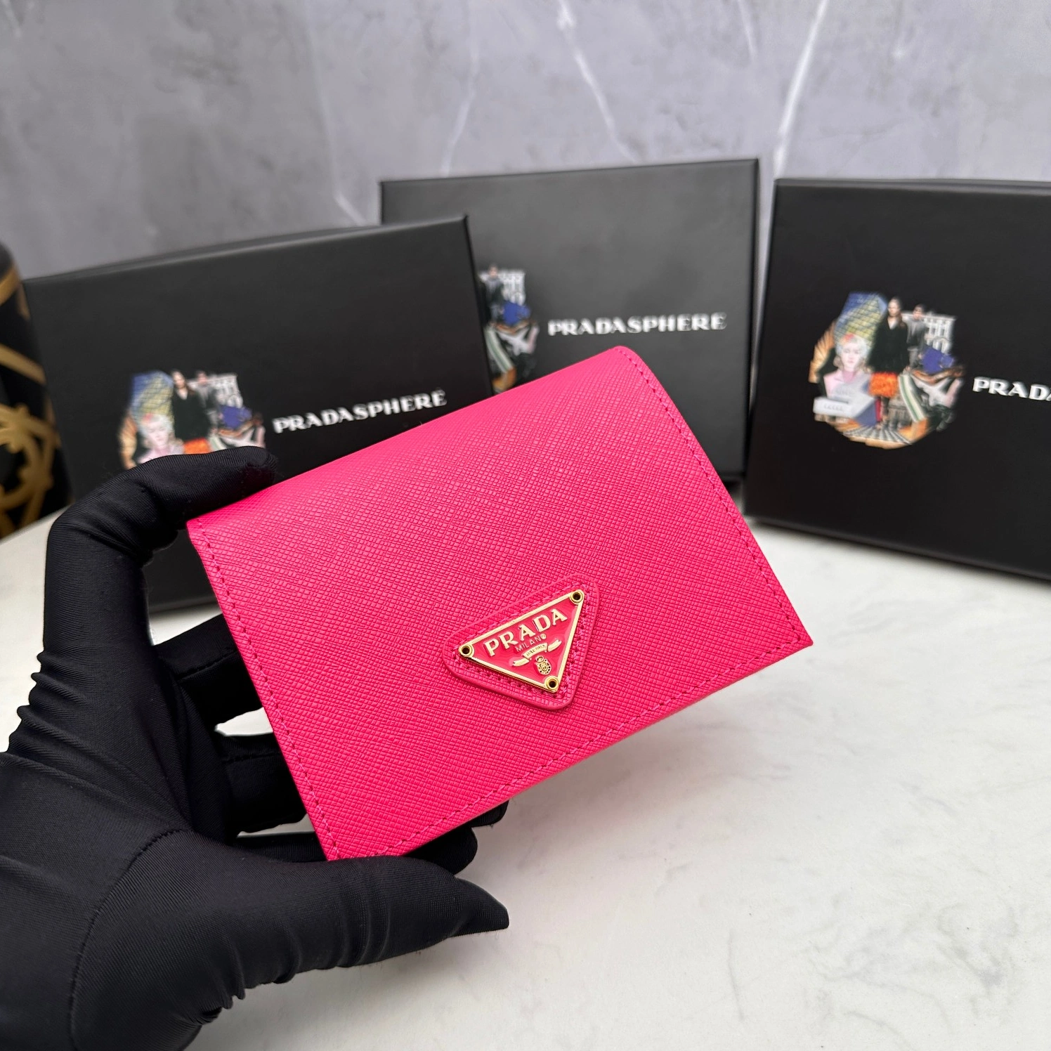 Prada AAA Quality Wallets For Women Fashionable 1287