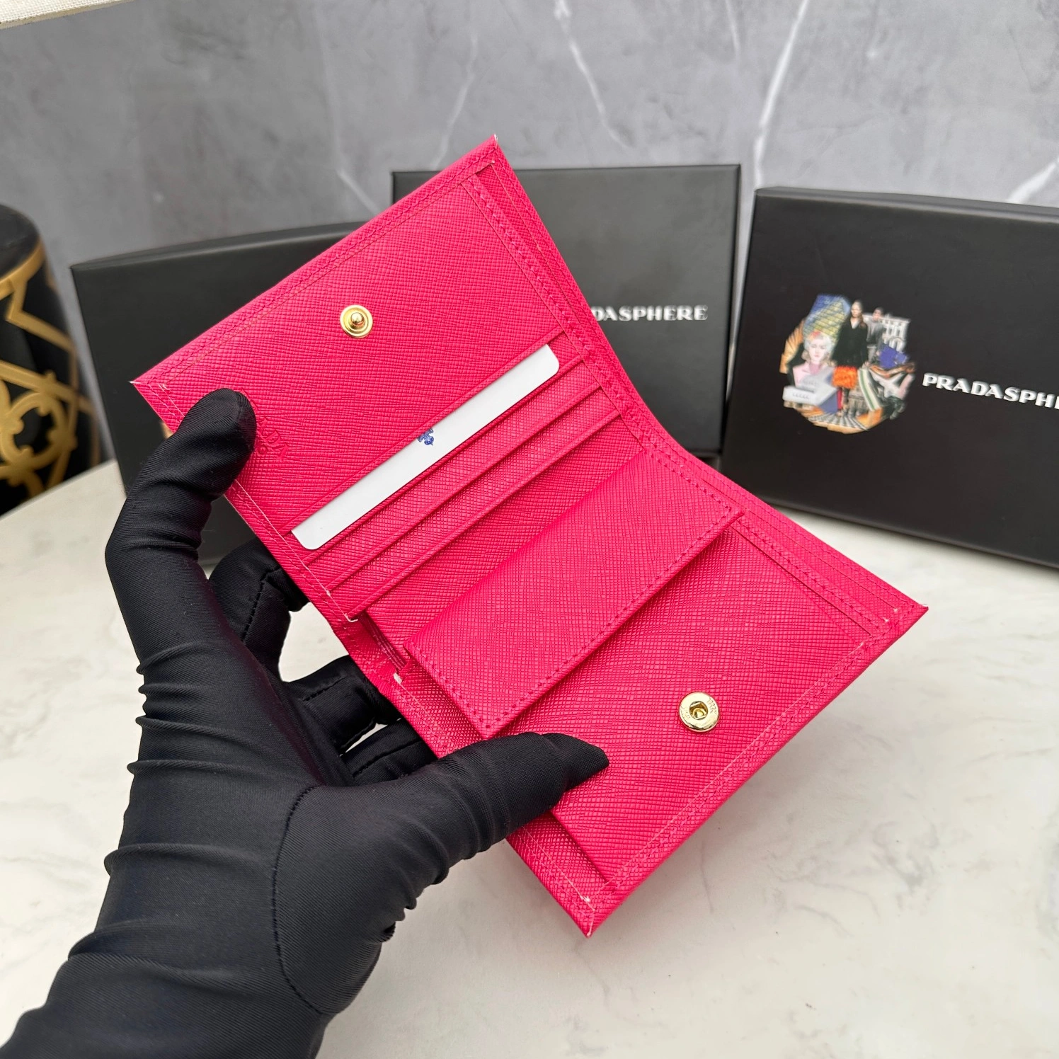 Prada AAA Quality Wallets For Women Fashionable 1287
