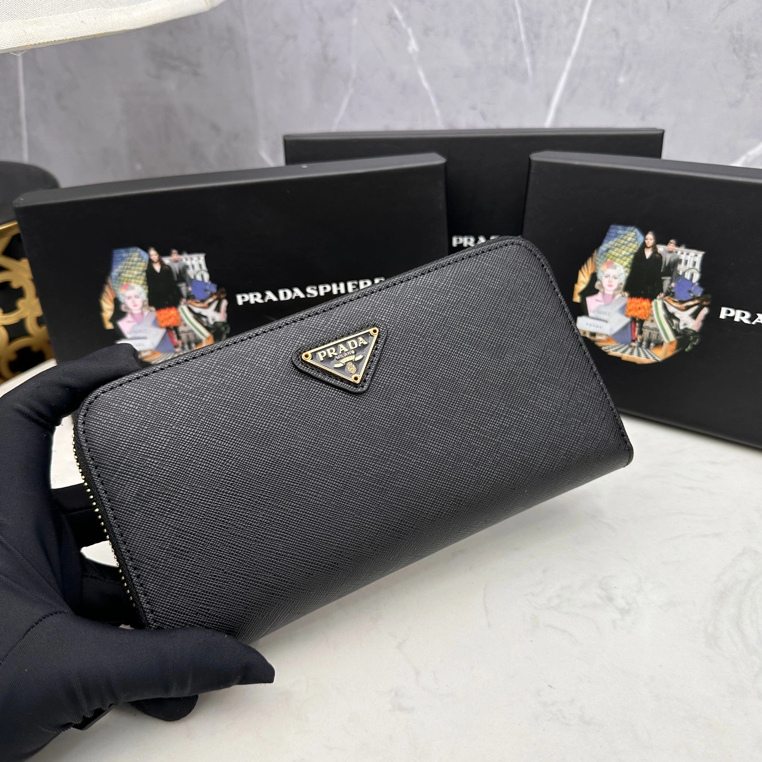 Prada AAA Quality Wallets For Women GoodFit 5009