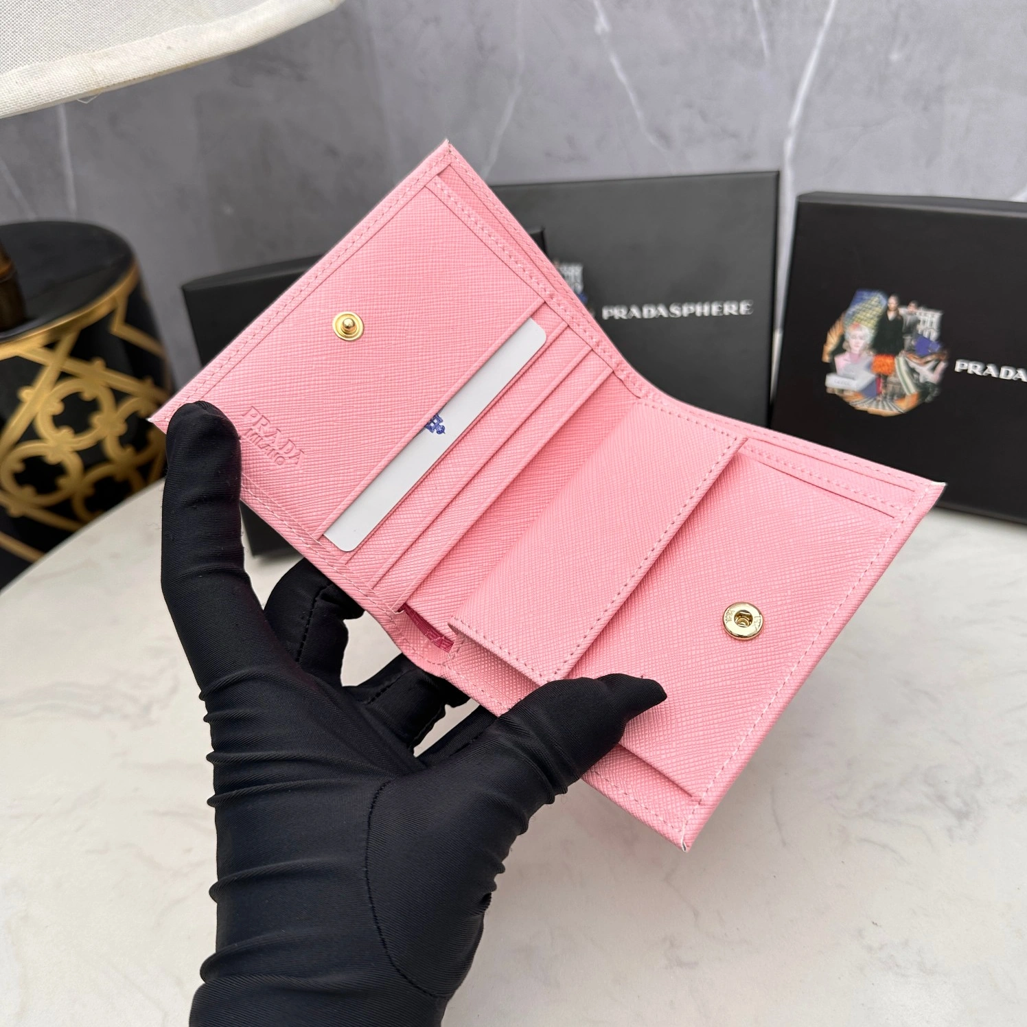Prada AAA Quality Wallets For Women Versatile 7303