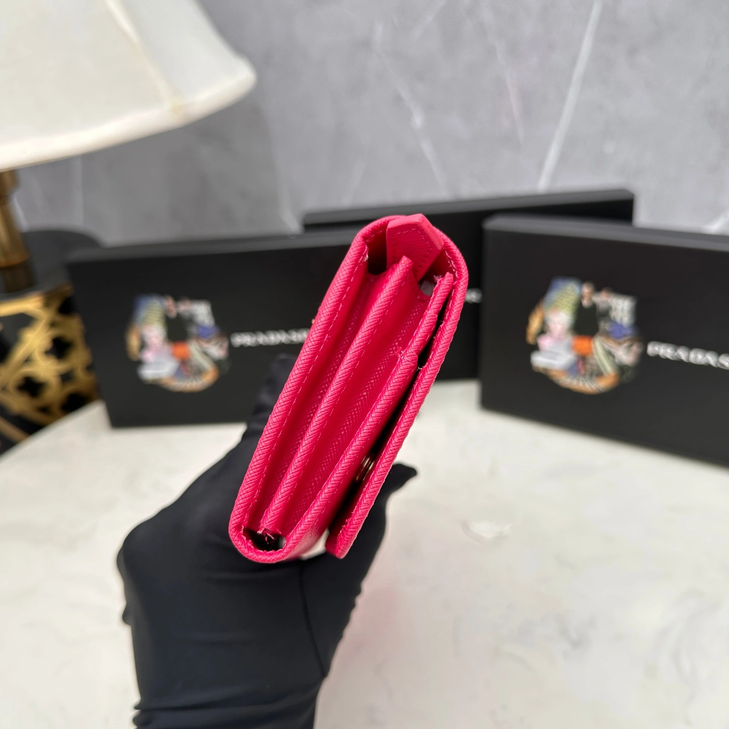 Prada AAA Quality Wallets For Women Vibrant 3693