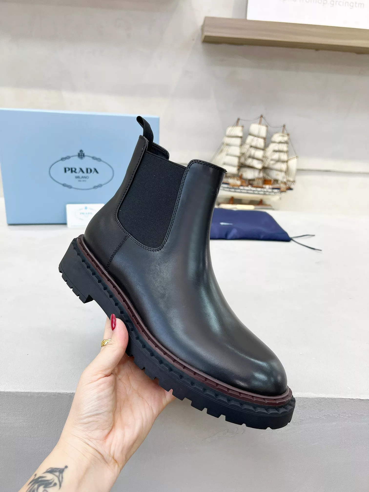 Prada Boots For Men NewStyle 4536