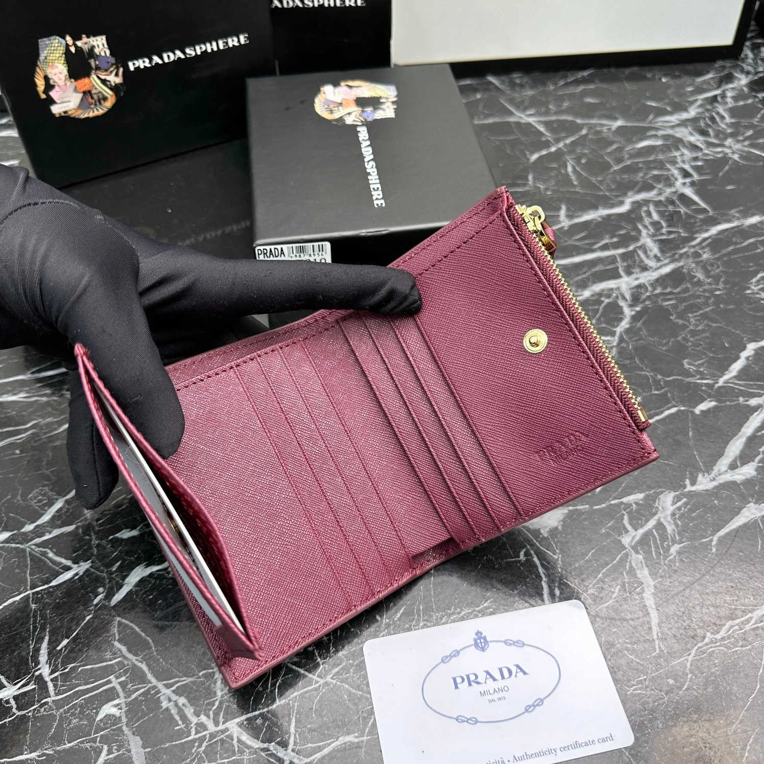 Prada Card Case For Women Cozy 8098