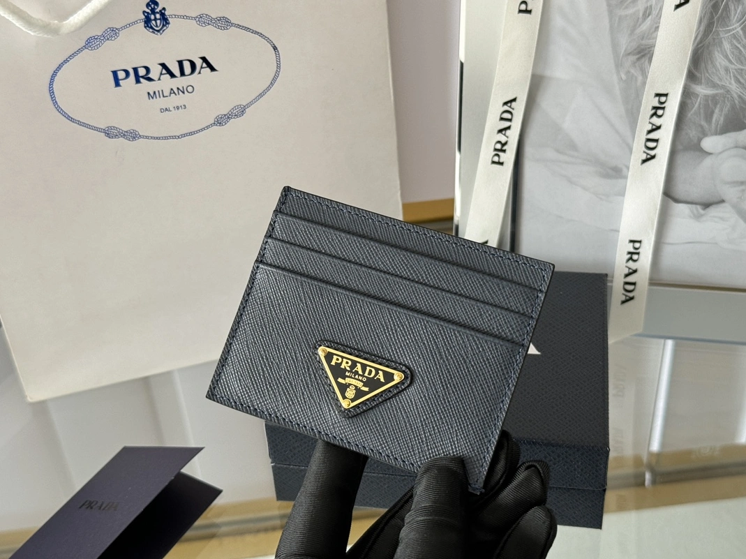 Prada Card Case In Navy ModernLook 6612