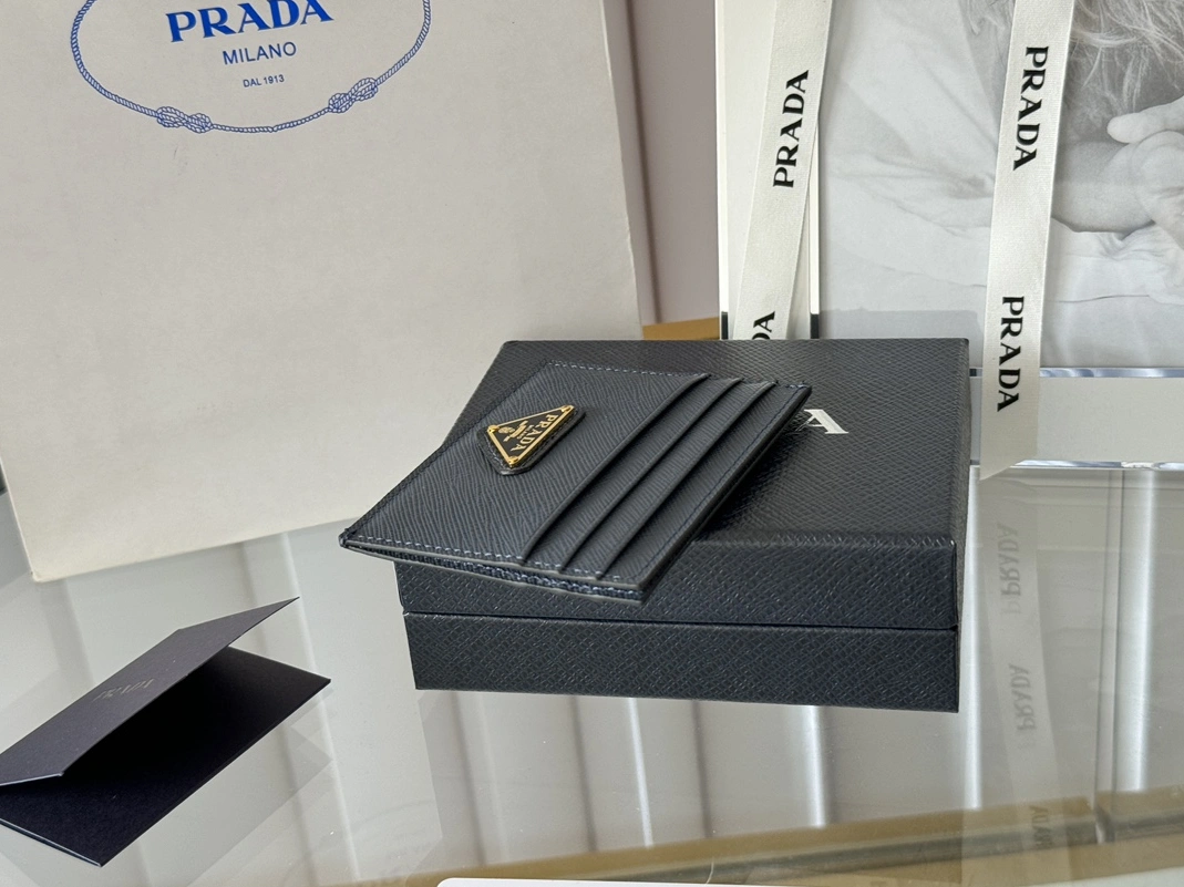 Prada Card Case In Navy ModernLook 6612