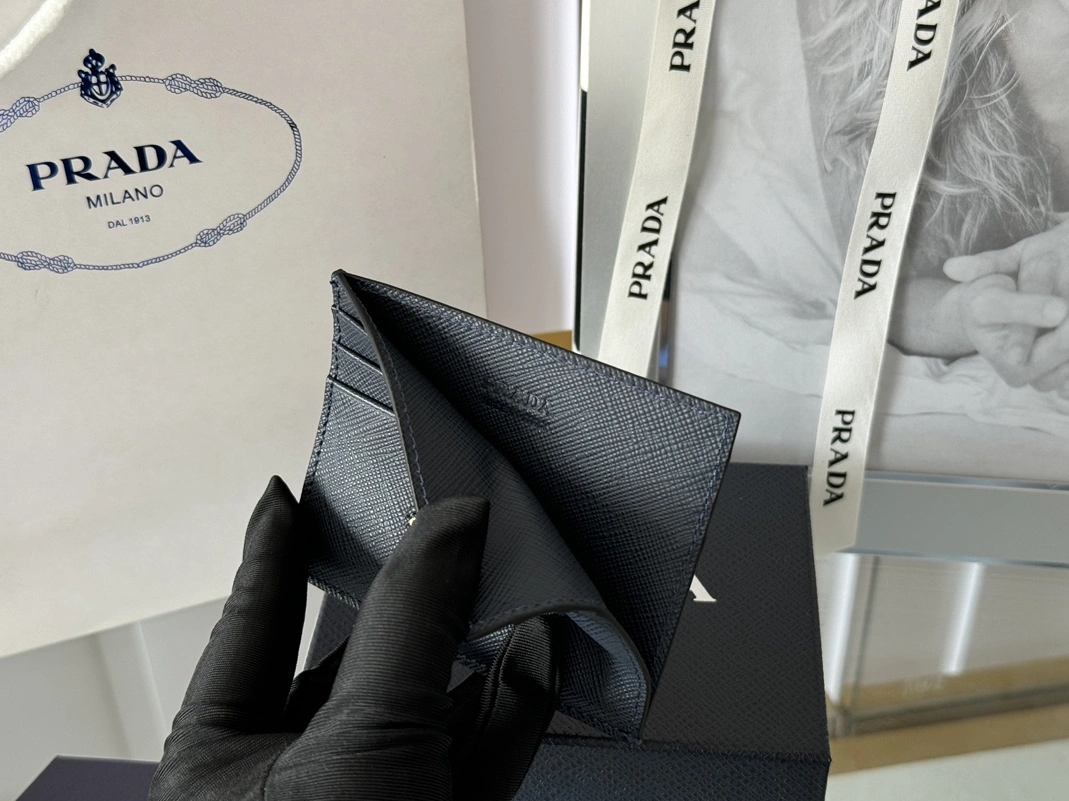 Prada Card Case In Navy ModernLook 6612