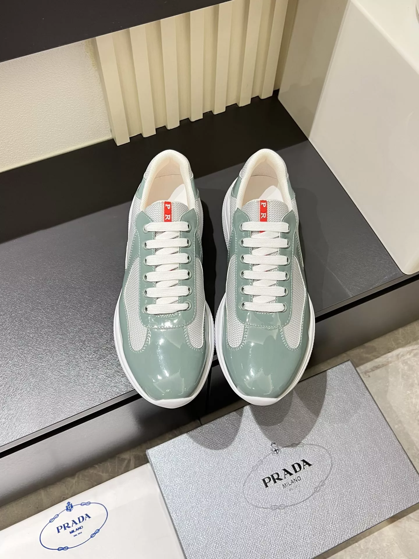 Prada Casual Shoes For Men Breathable 7563