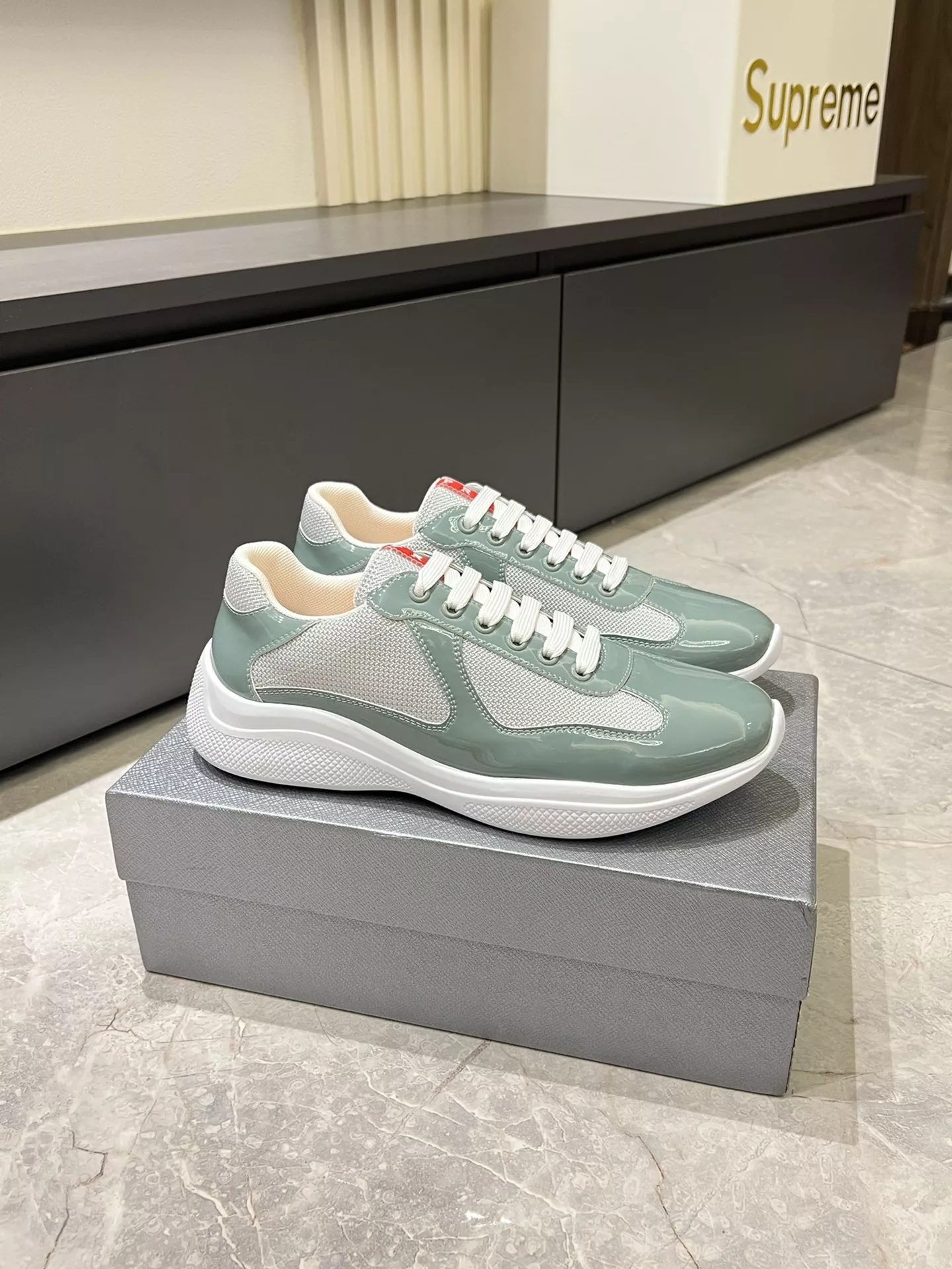 Prada Casual Shoes For Men Breathable 7563