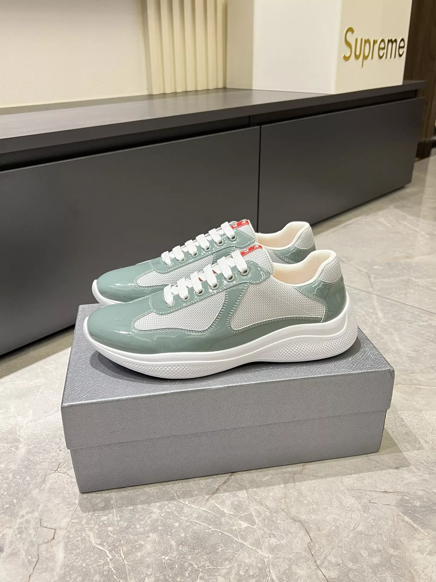 Prada Casual Shoes For Men Breathable 7563