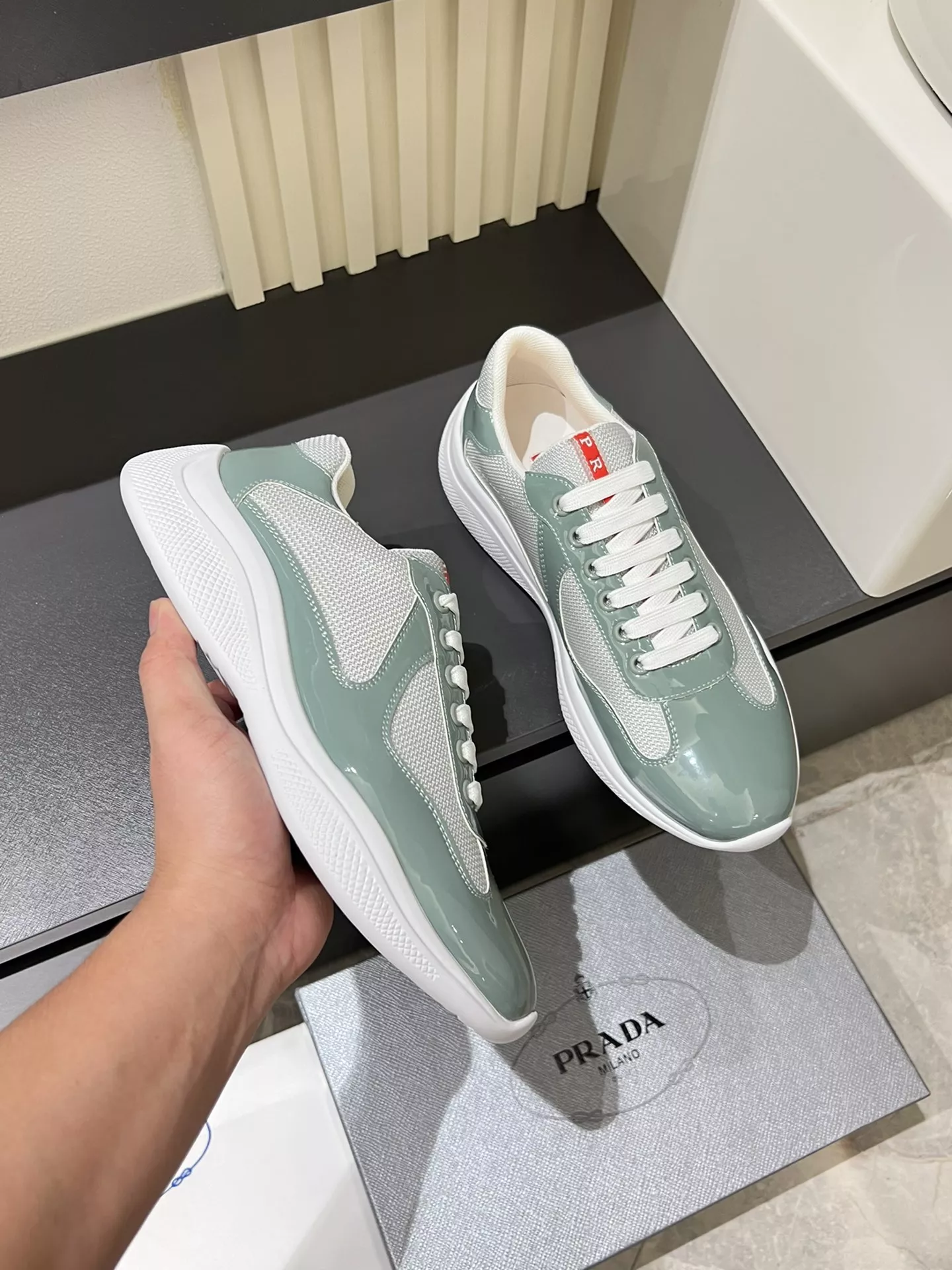 Prada Casual Shoes For Men Breathable 7563