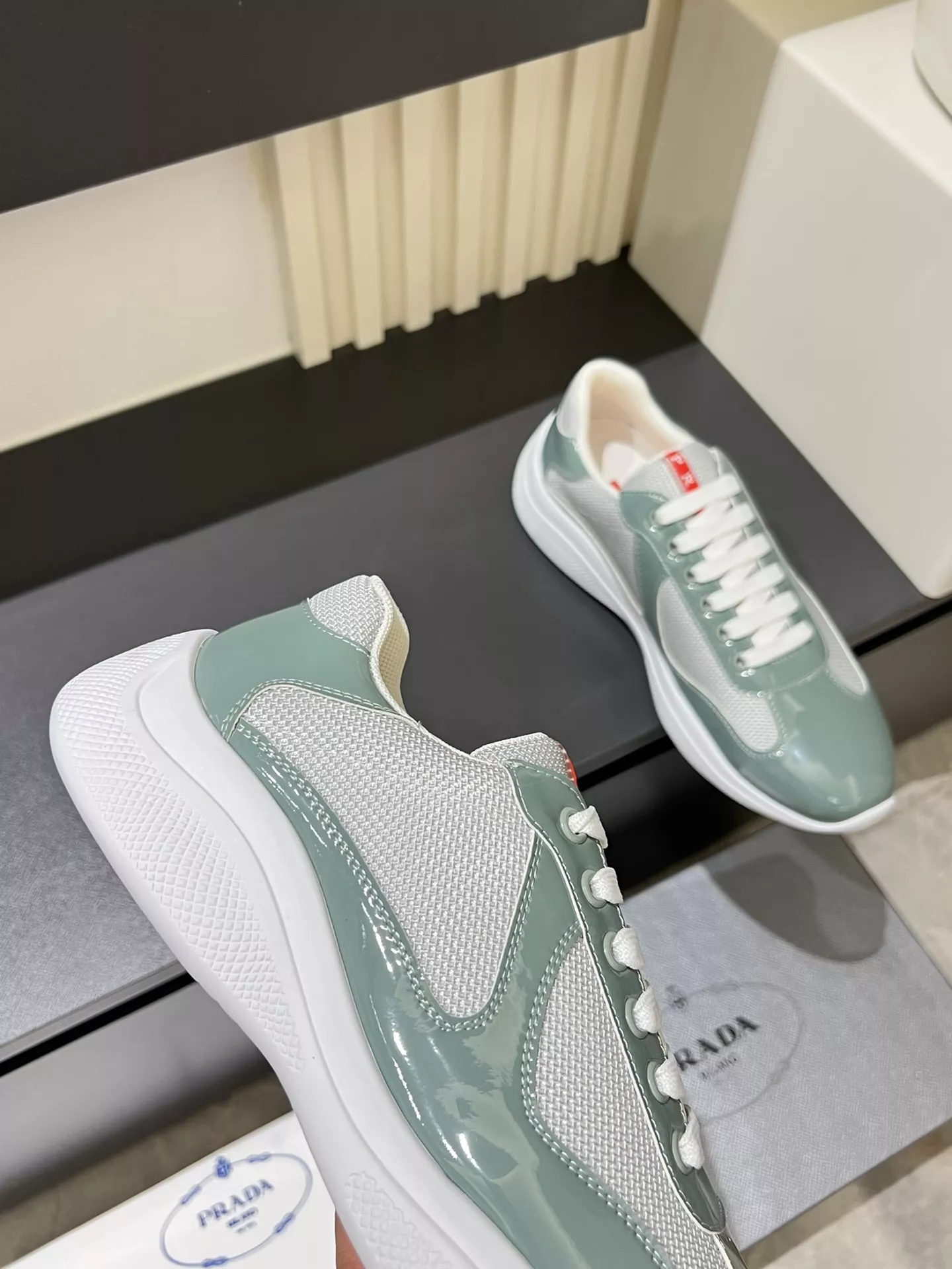 Prada Casual Shoes For Men Breathable 7563