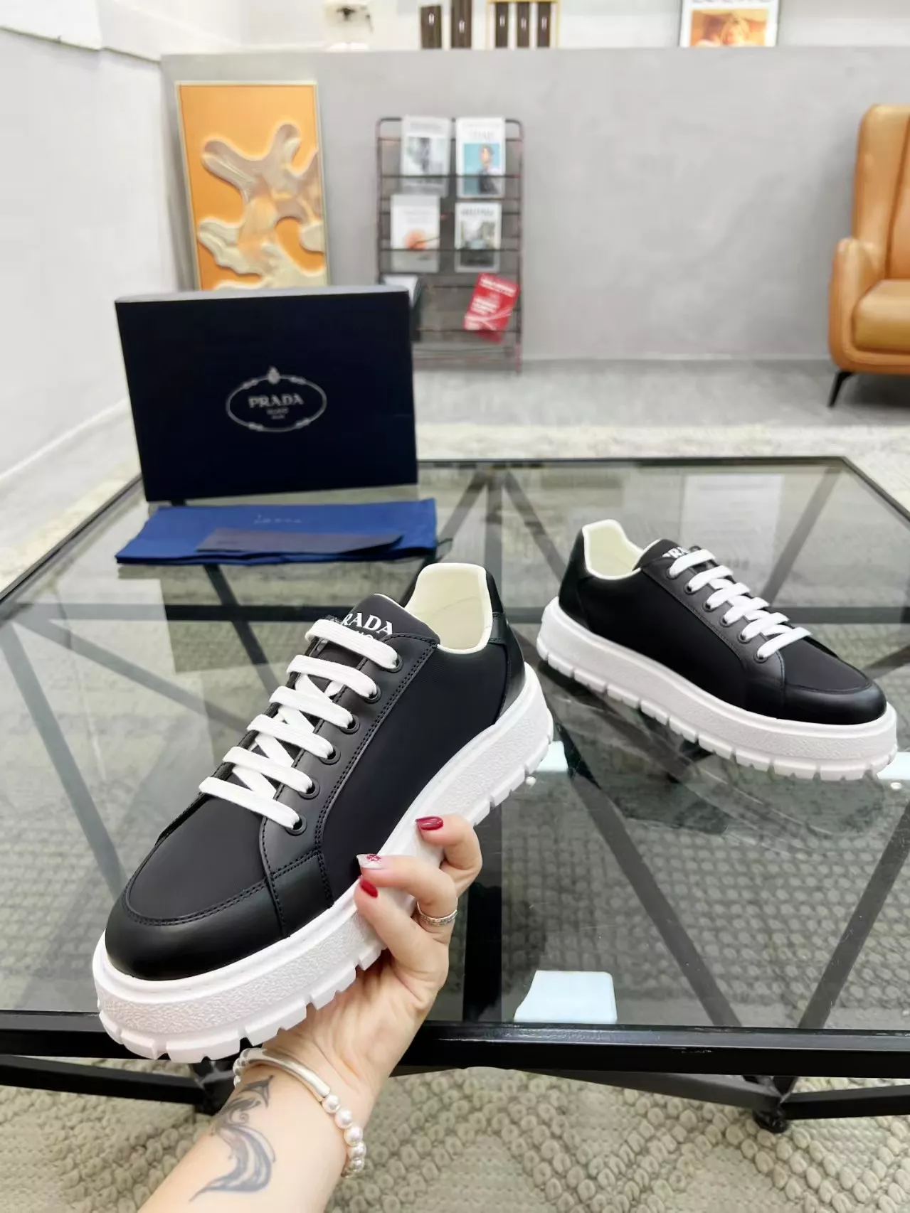 Prada Casual Shoes For Men Bright 4920