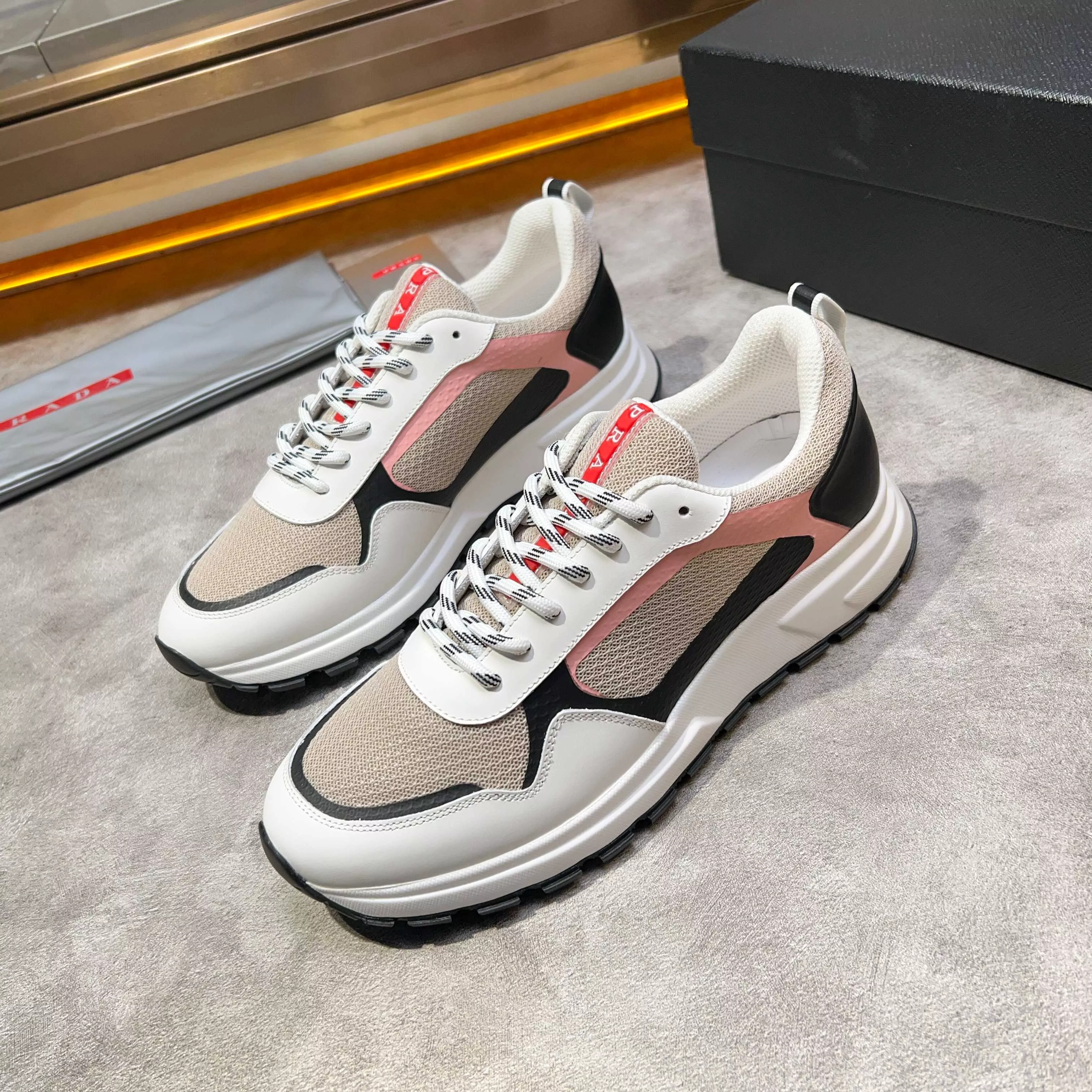 Prada Casual Shoes For Men Classic 4414