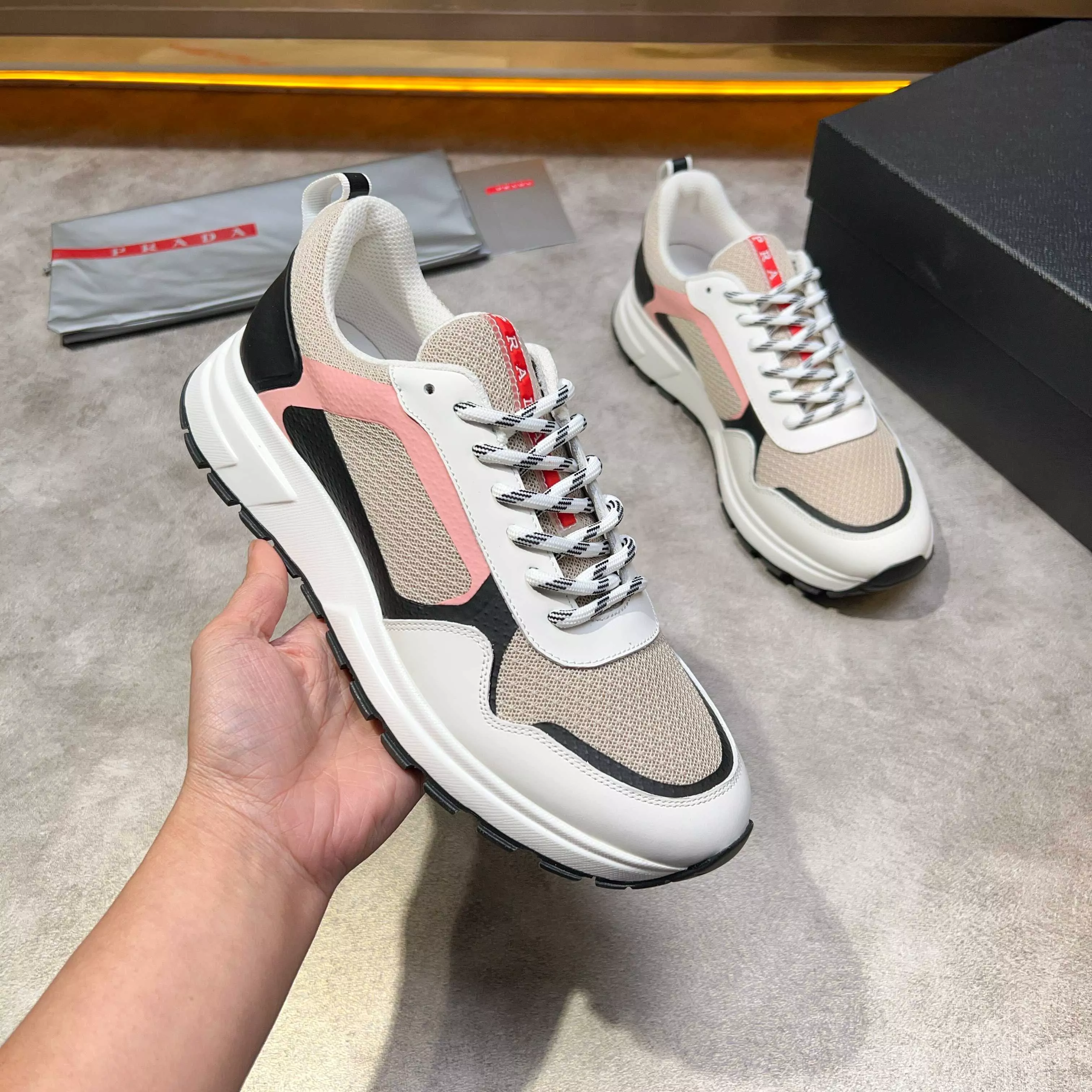 Prada Casual Shoes For Men Classic 4414