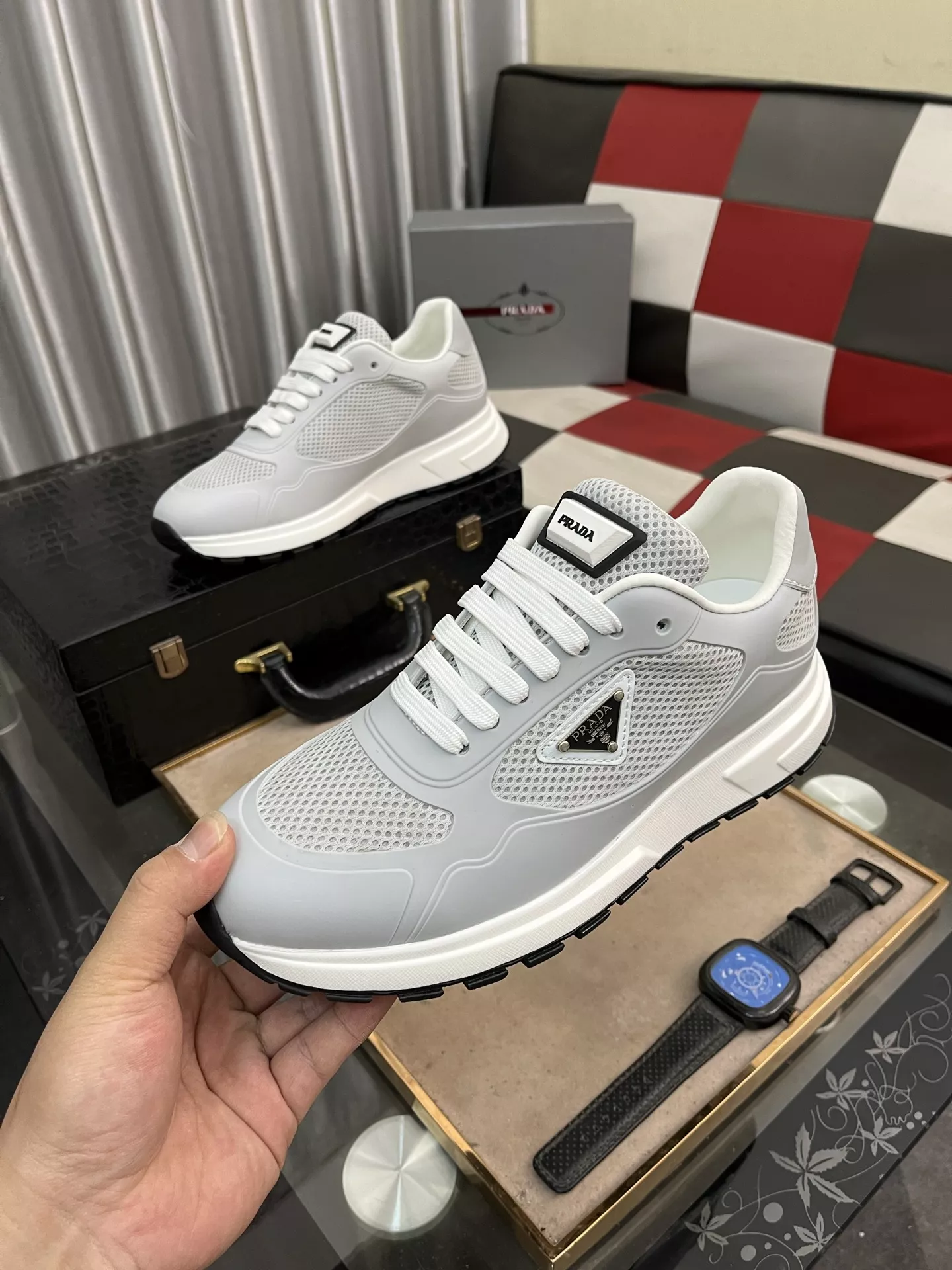 Prada Casual Shoes For Men Durable 1397