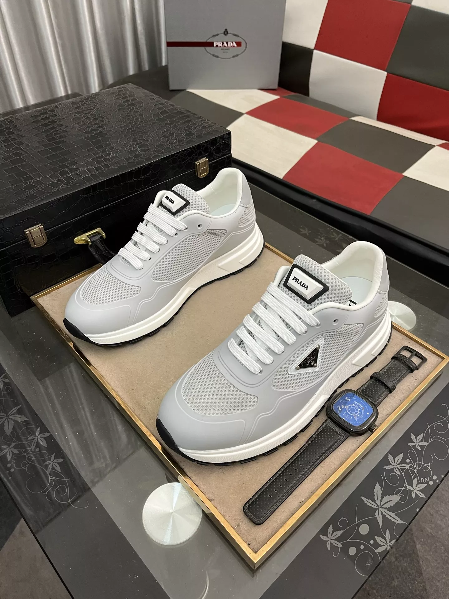 Prada Casual Shoes For Men Durable 1397