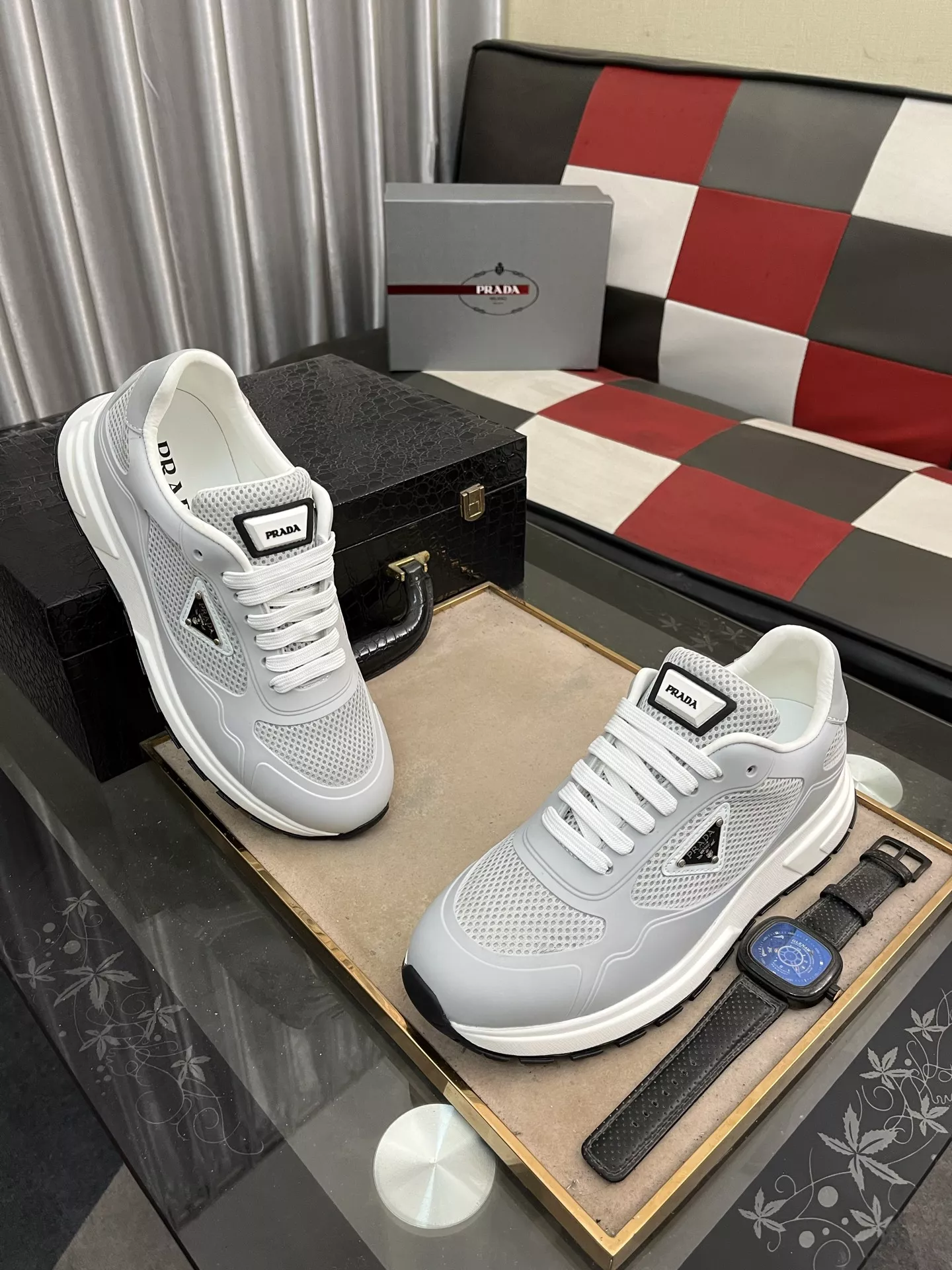 Prada Casual Shoes For Men Durable 1397