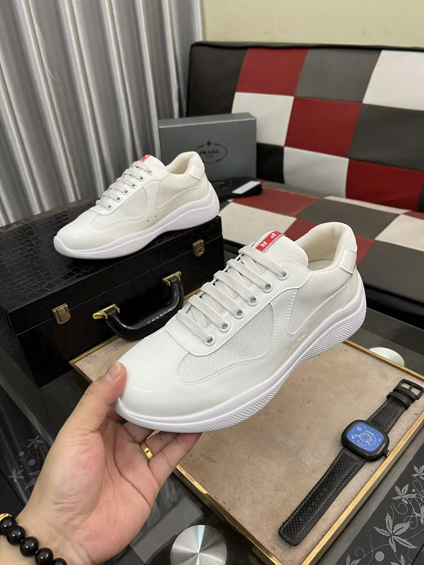Prada Casual Shoes For Men Durable 2073