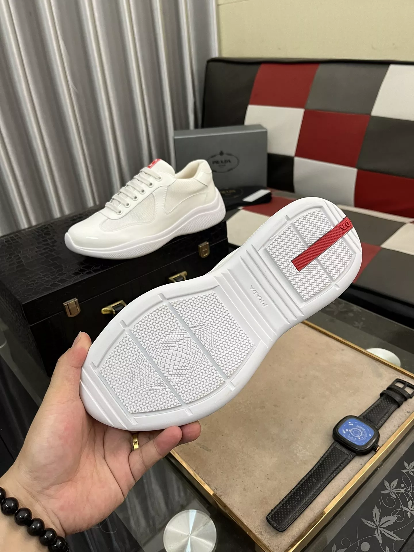 Prada Casual Shoes For Men Durable 2073