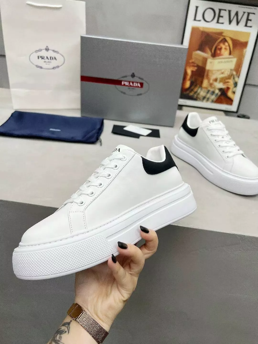 Prada Casual Shoes For Men Efficient 8487