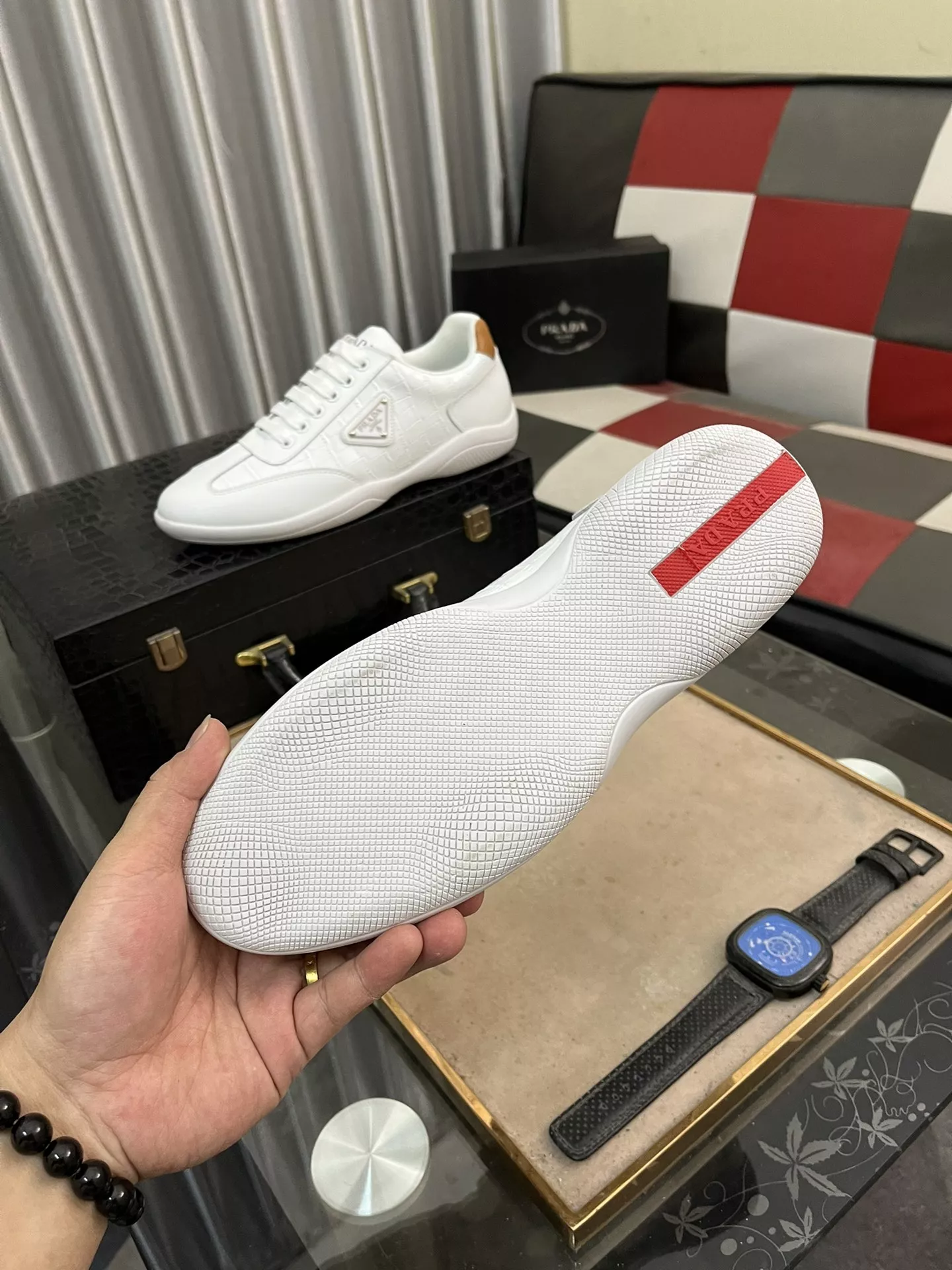 Prada Casual Shoes For Men Flexible 9766