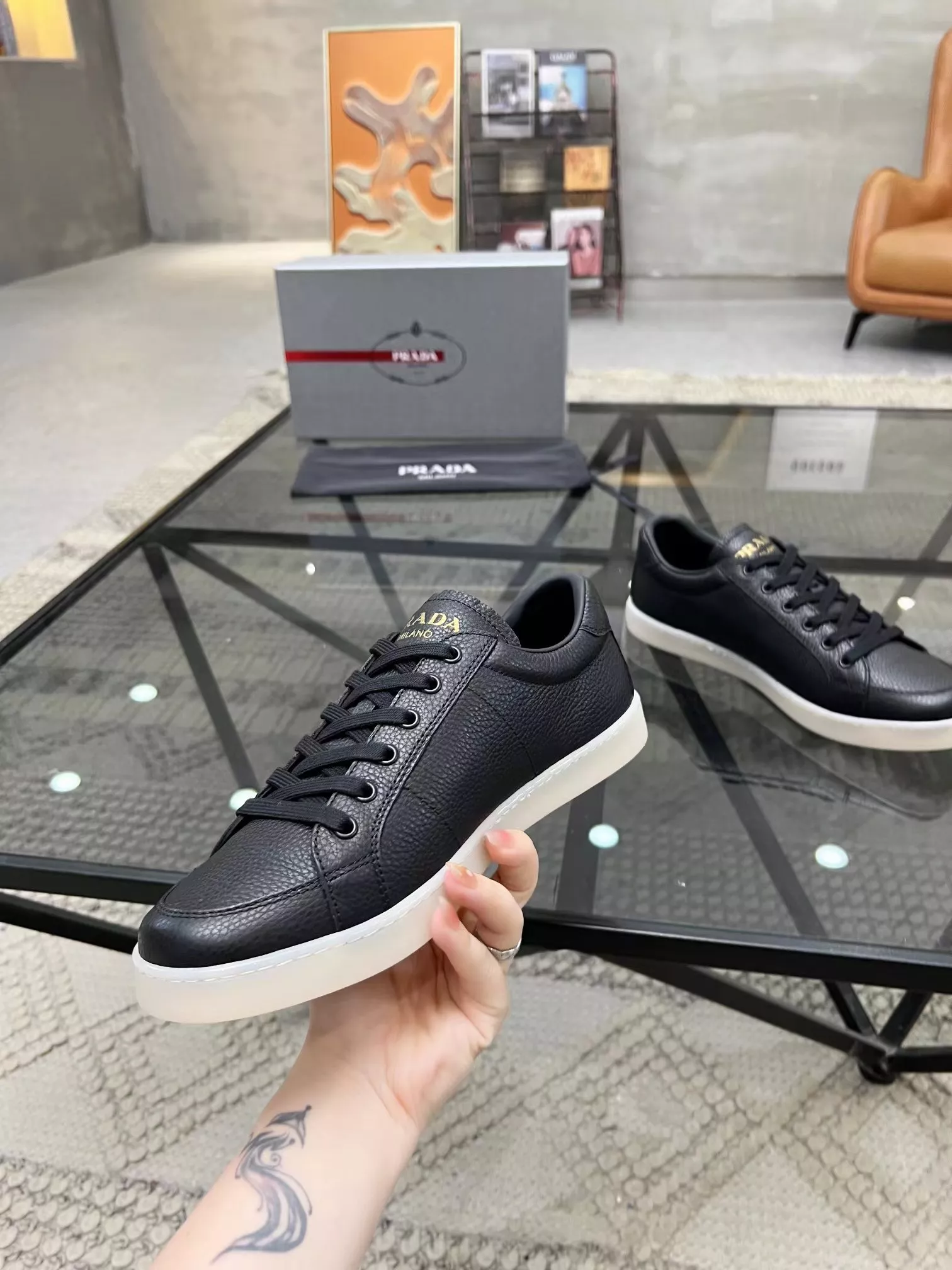Prada Casual Shoes For Men Soft 2103