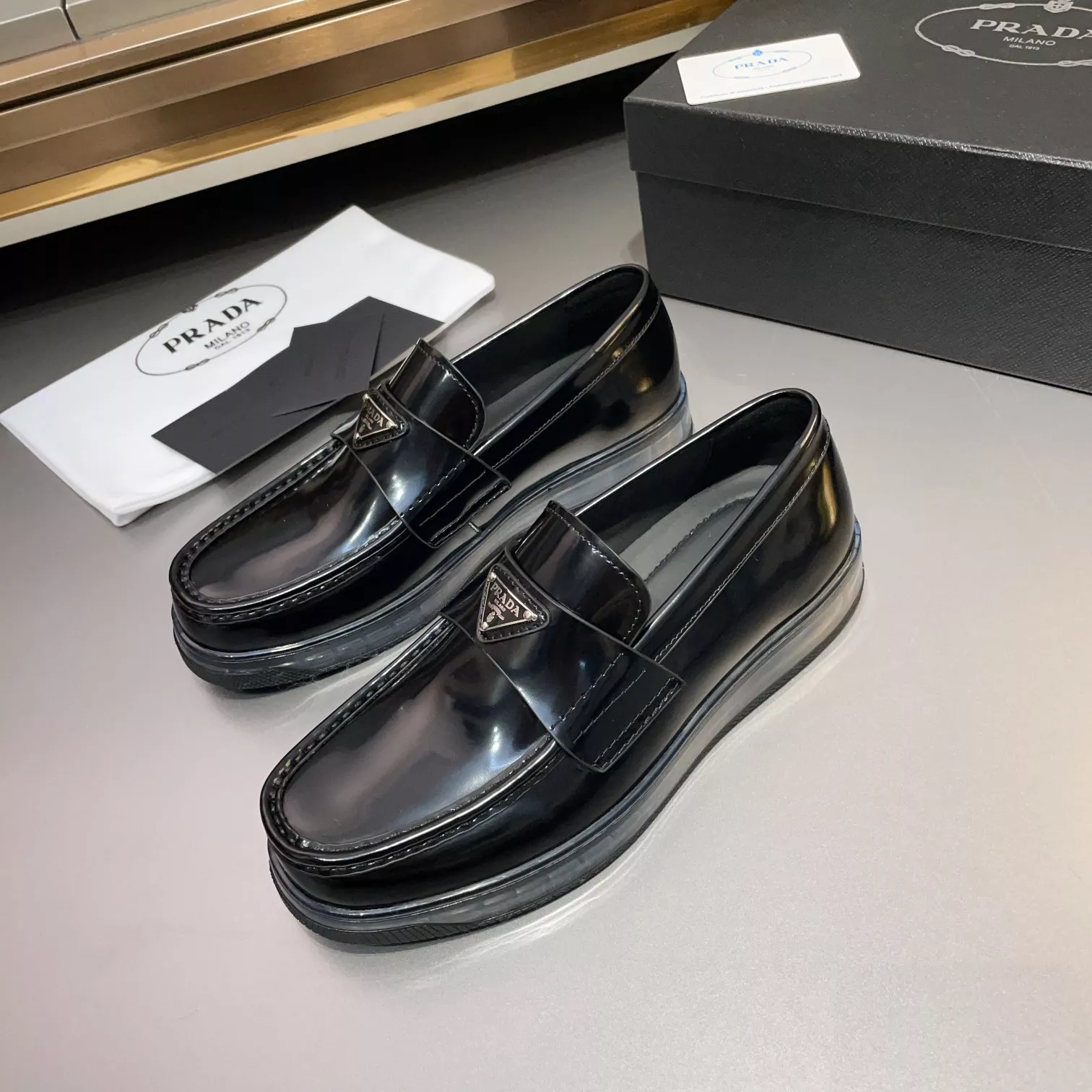 Prada Casual Shoes For Men Soft 3709