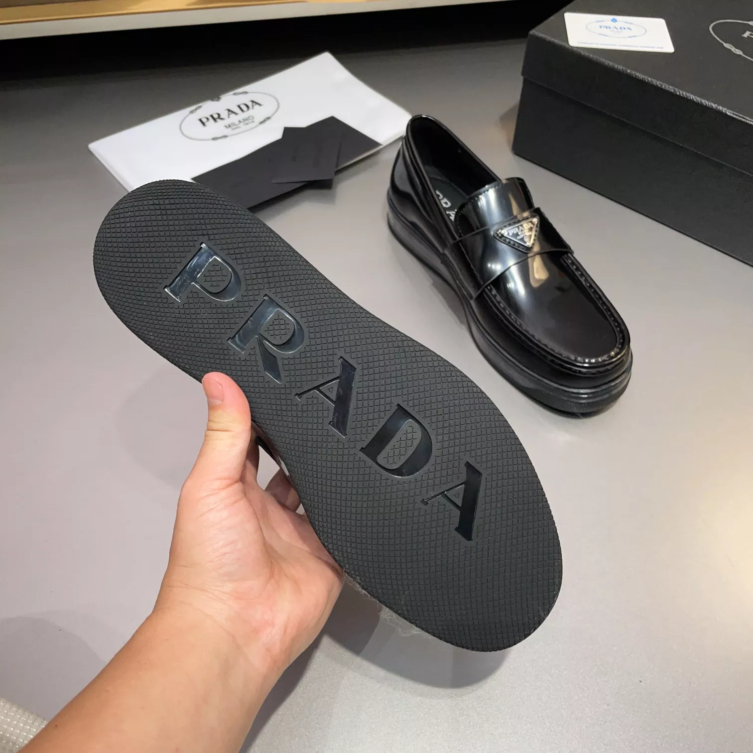 Prada Casual Shoes For Men Soft 3709