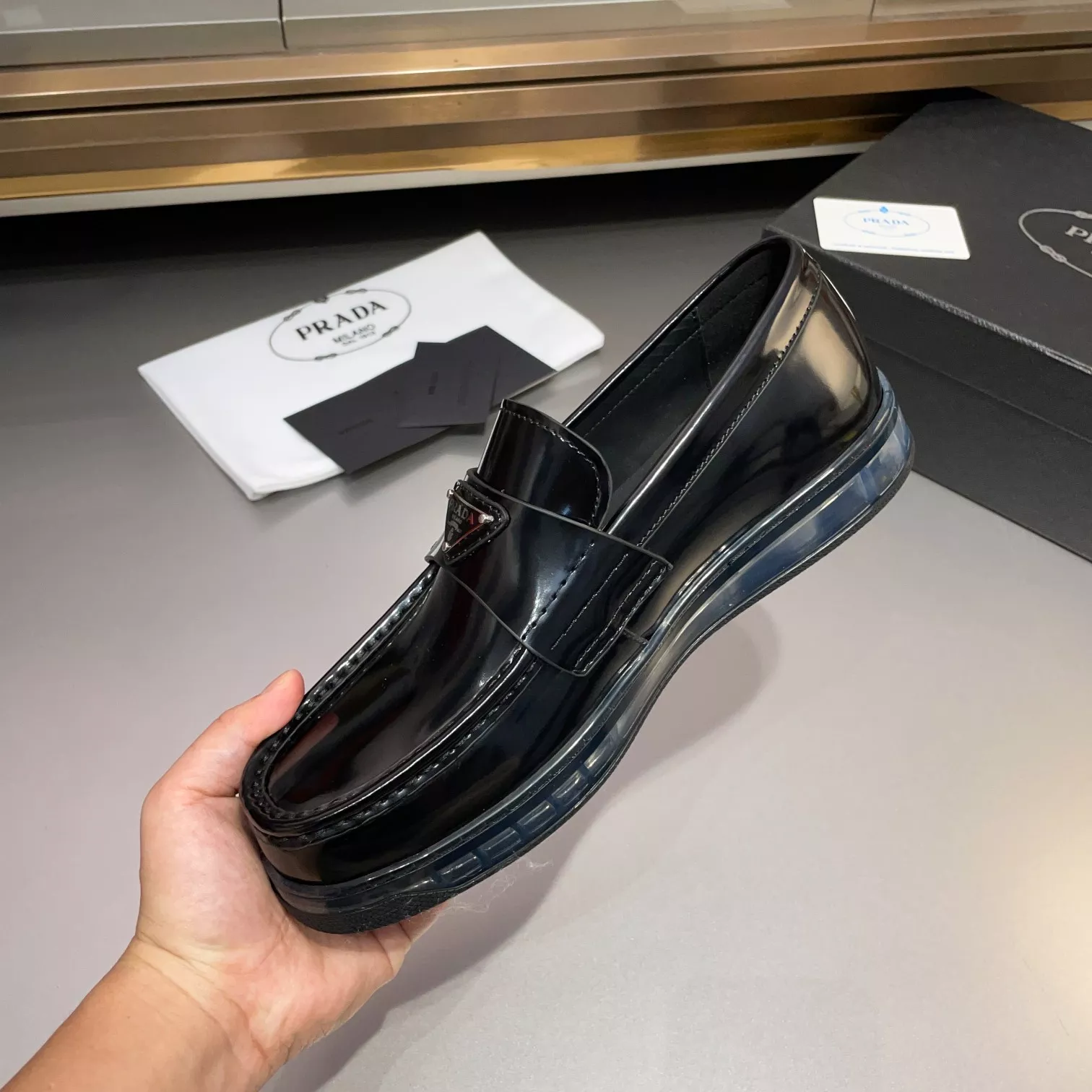 Prada Casual Shoes For Men Soft 3709