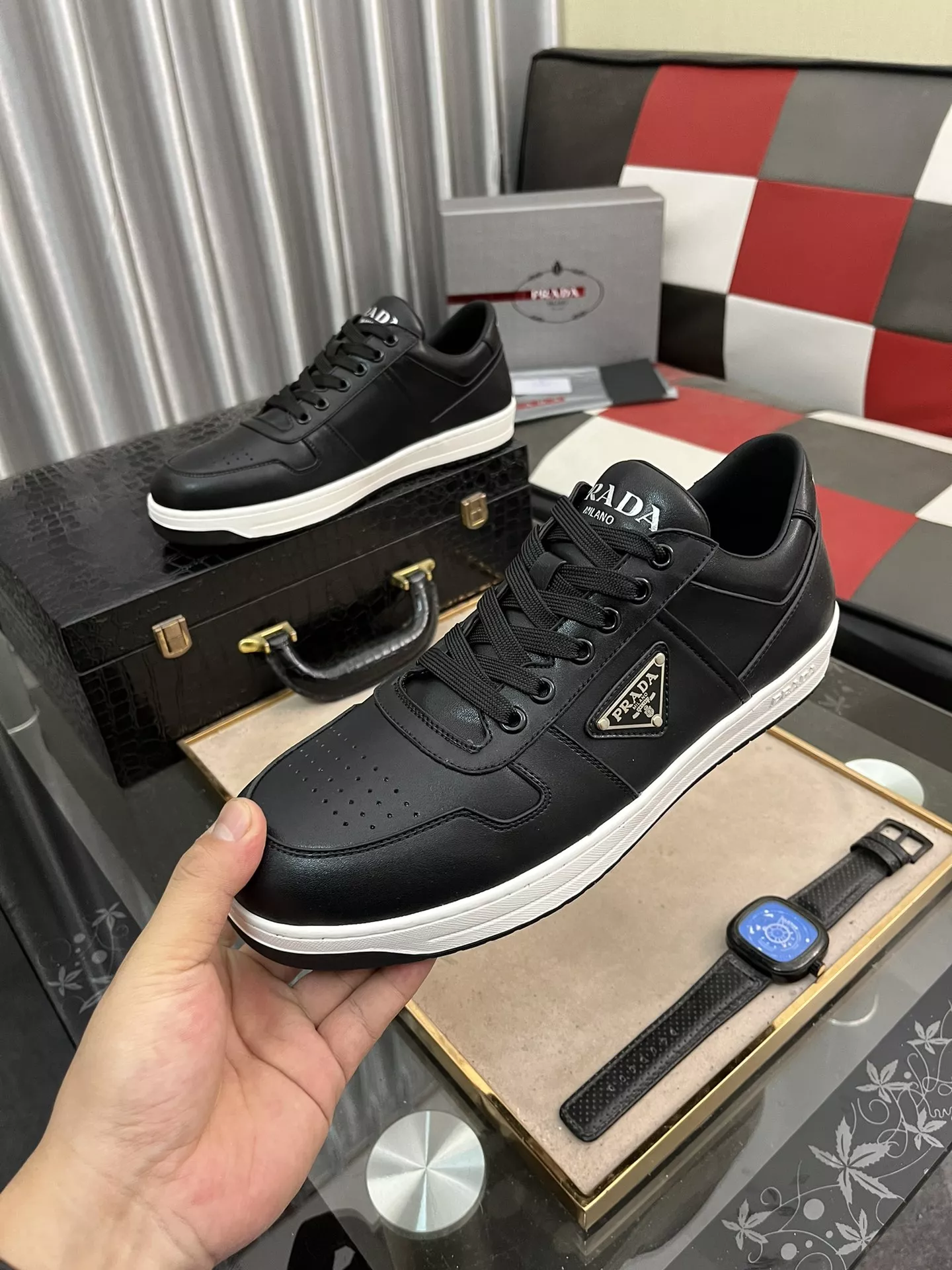 Prada Casual Shoes For Men Soft 8282