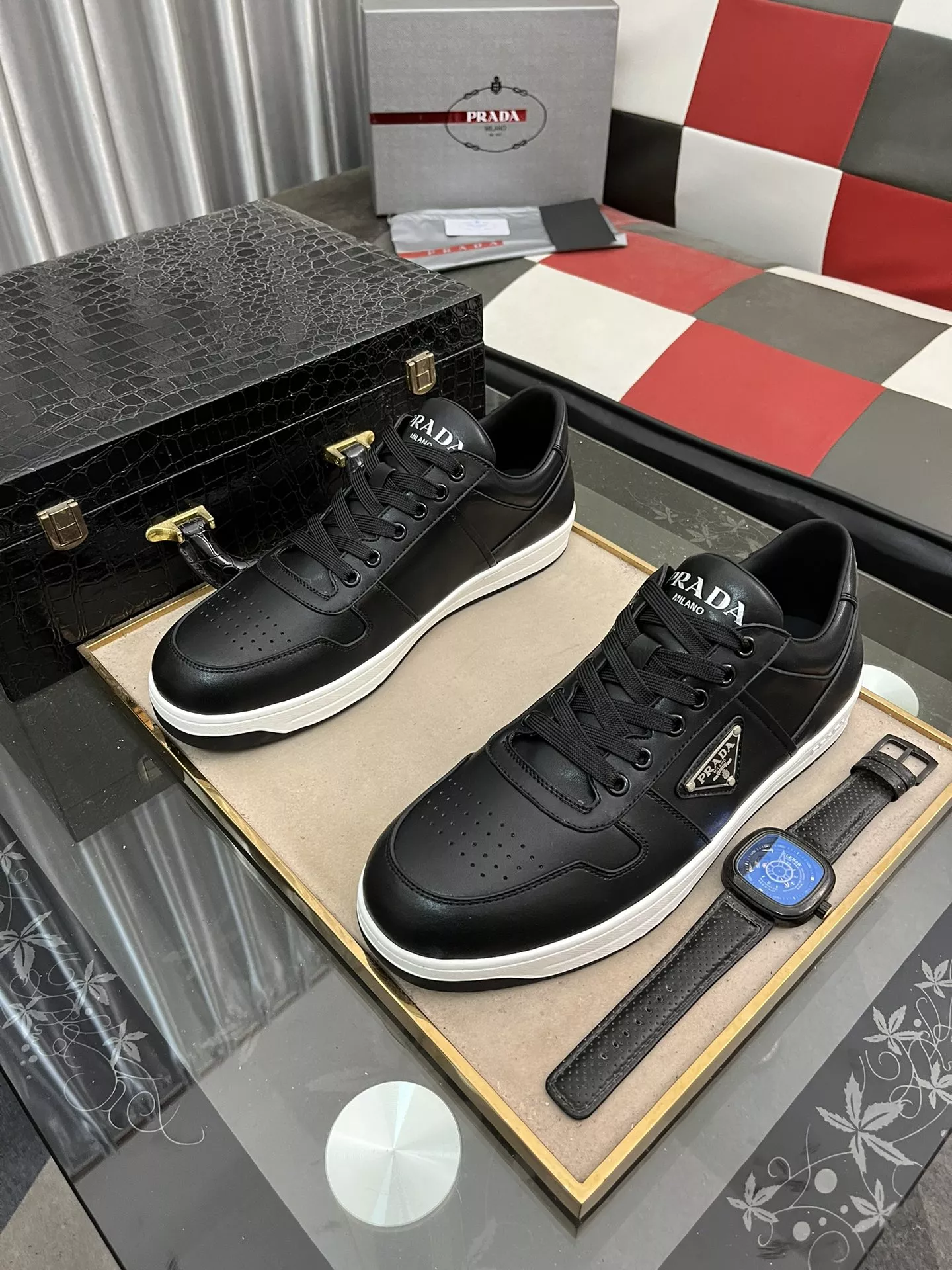 Prada Casual Shoes For Men Soft 8282