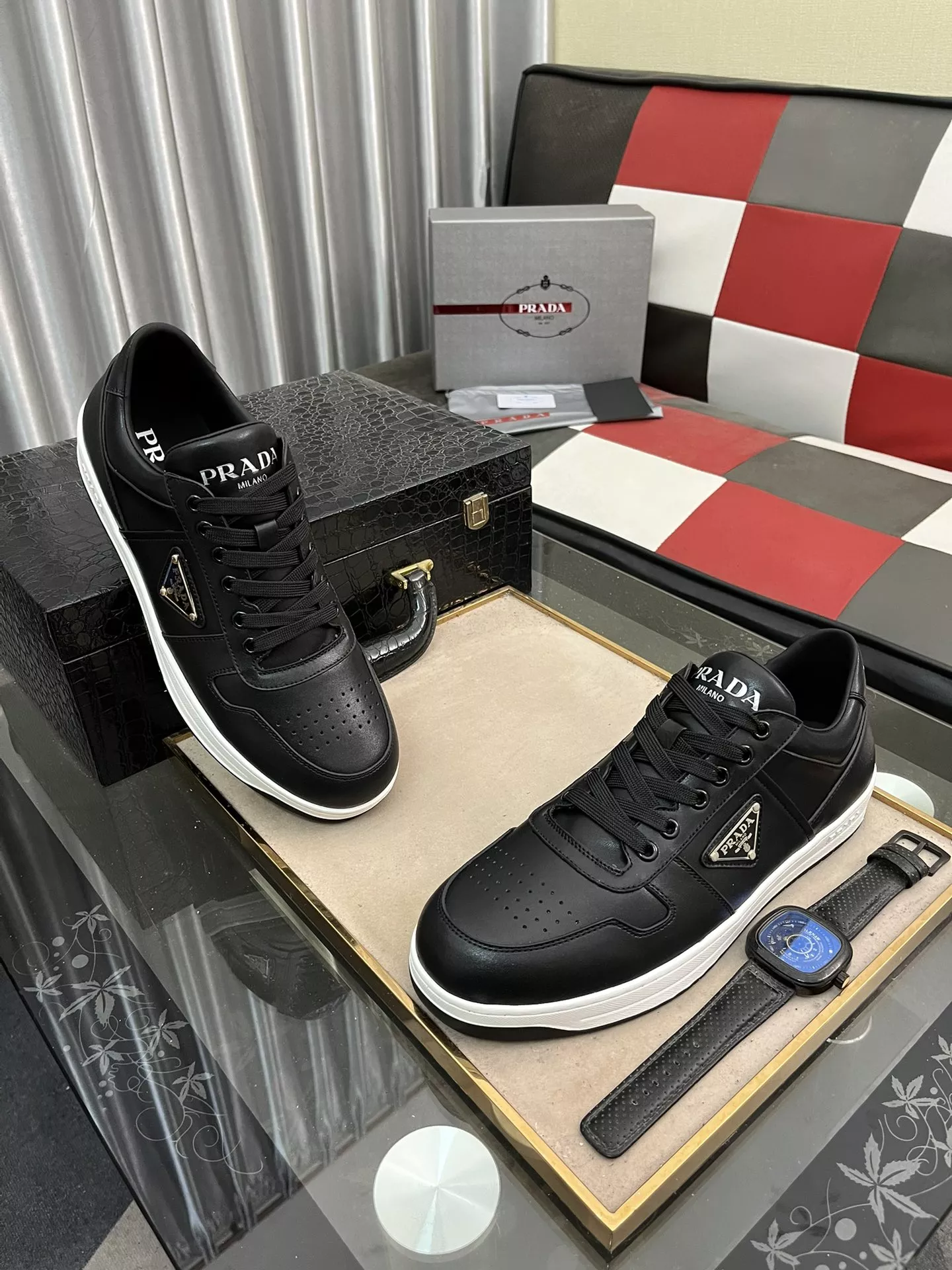 Prada Casual Shoes For Men Soft 8282