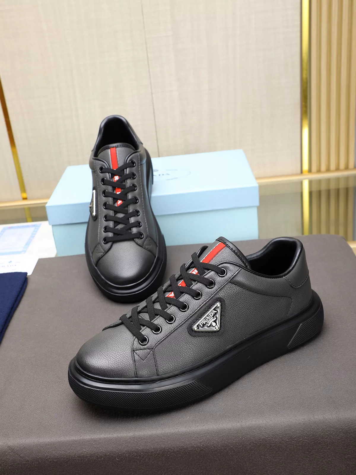 Prada Casual Shoes For Men Soft 9078