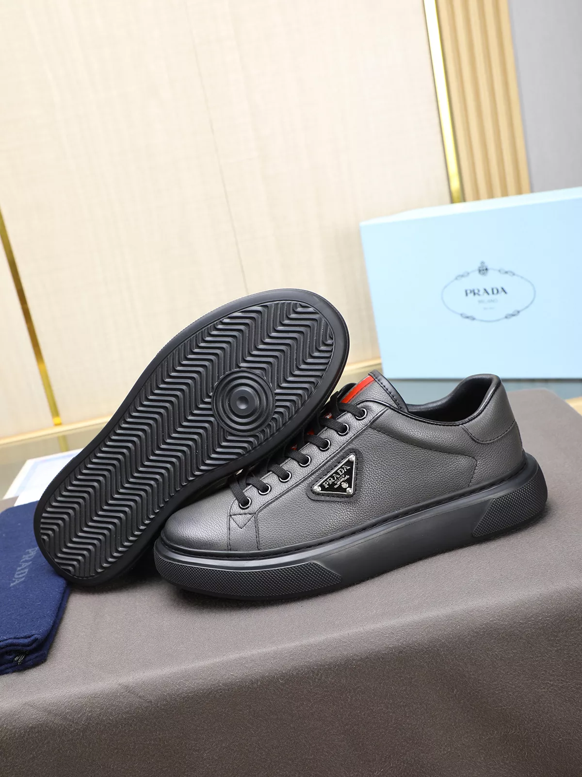 Prada Casual Shoes For Men Soft 9078