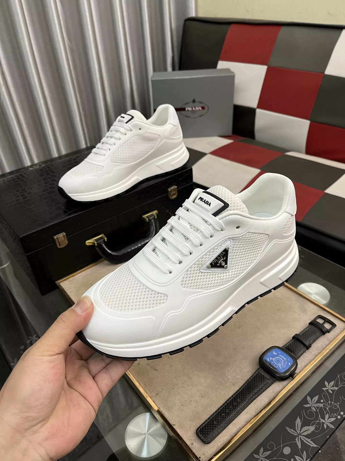 Prada Casual Shoes For Men Trendy 9100