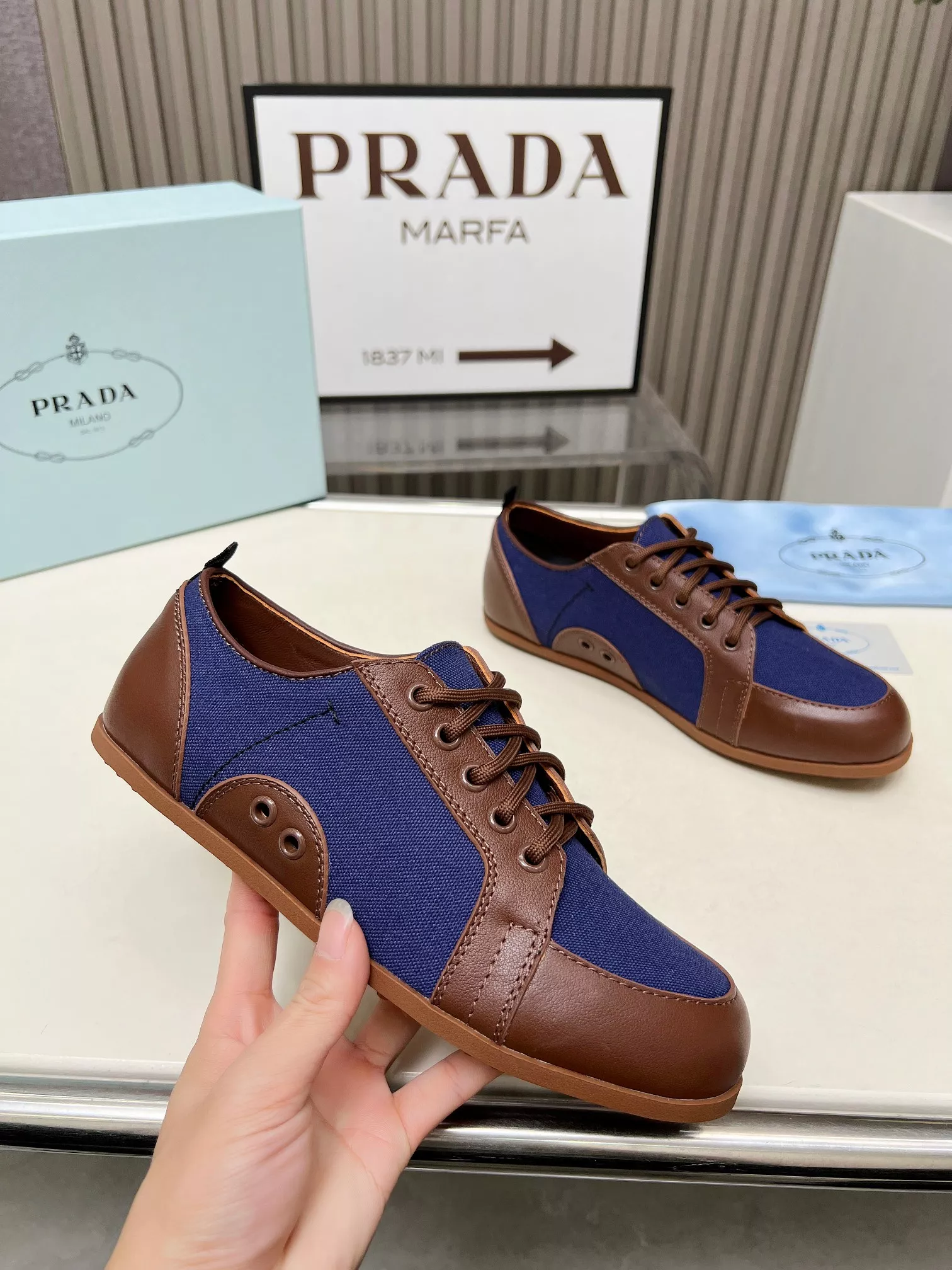 Prada Casual Shoes For Women Breathable 8361