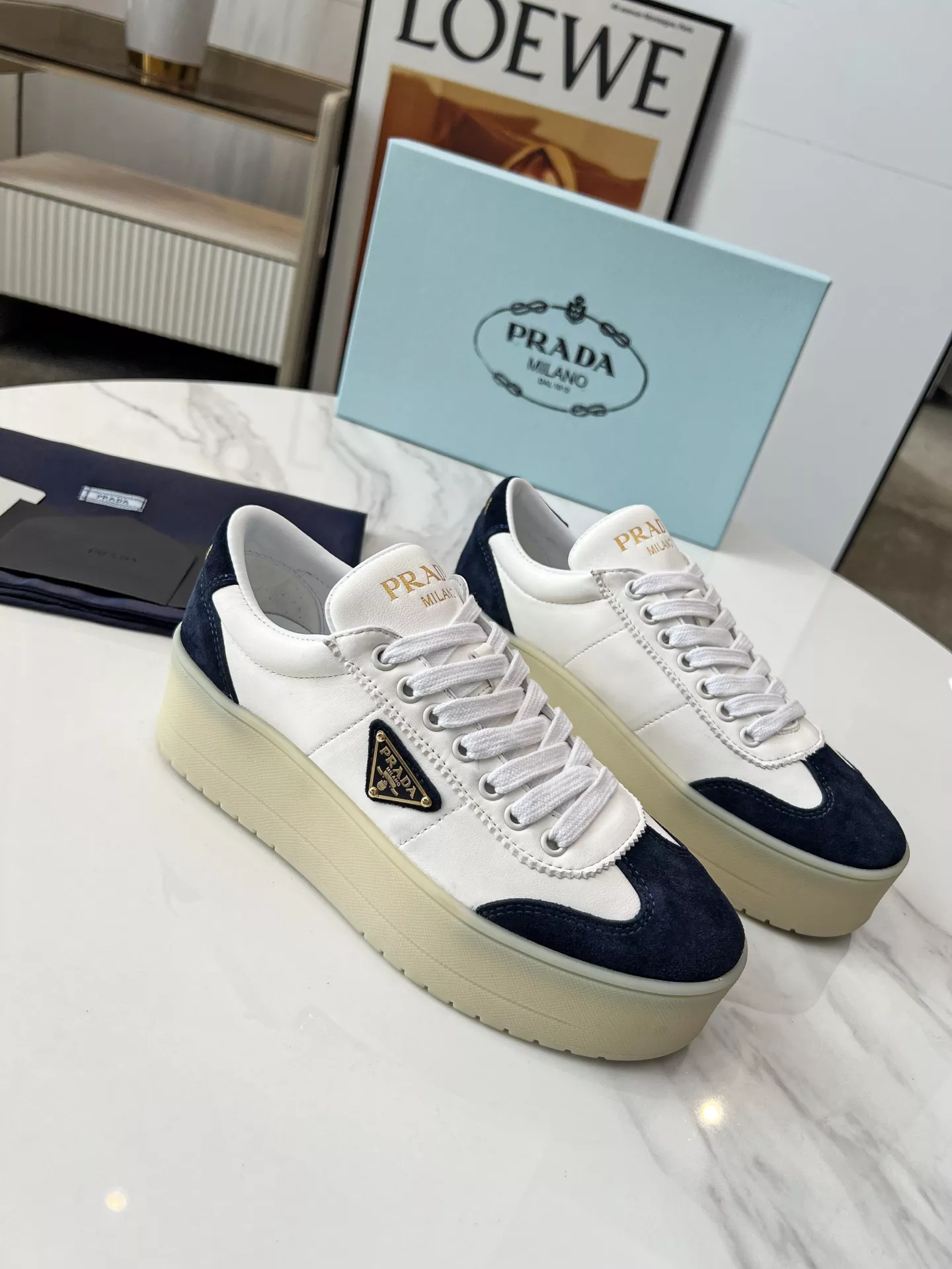 Prada Casual Shoes For Women Durable 4922