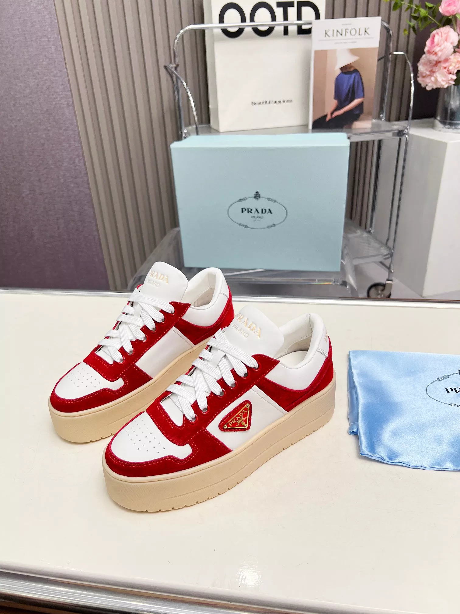 Prada Casual Shoes For Women Reliable 8248