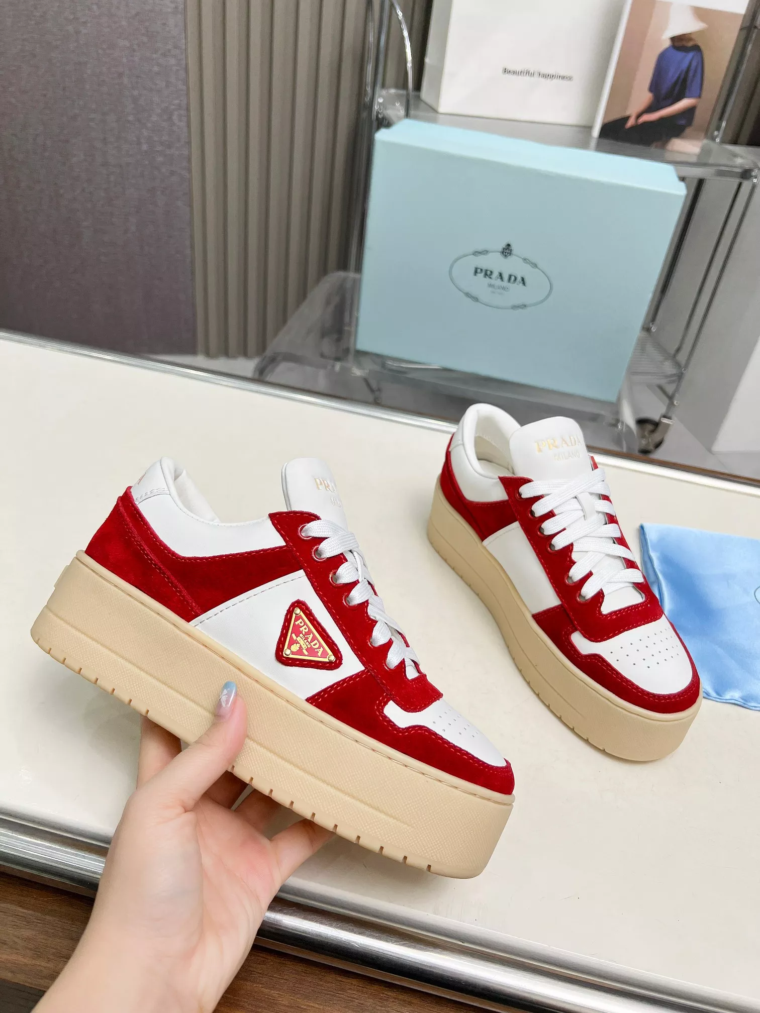Prada Casual Shoes For Women Reliable 8248