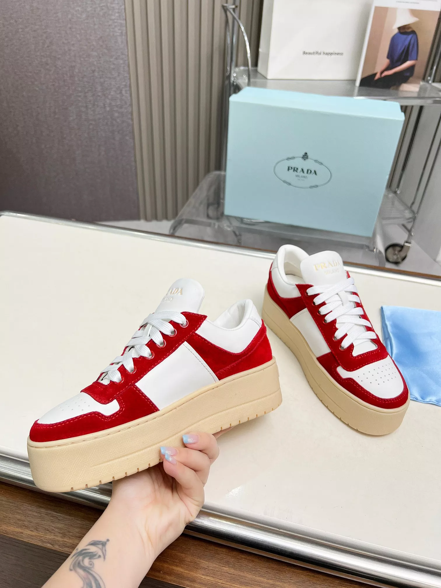 Prada Casual Shoes For Women Reliable 8248