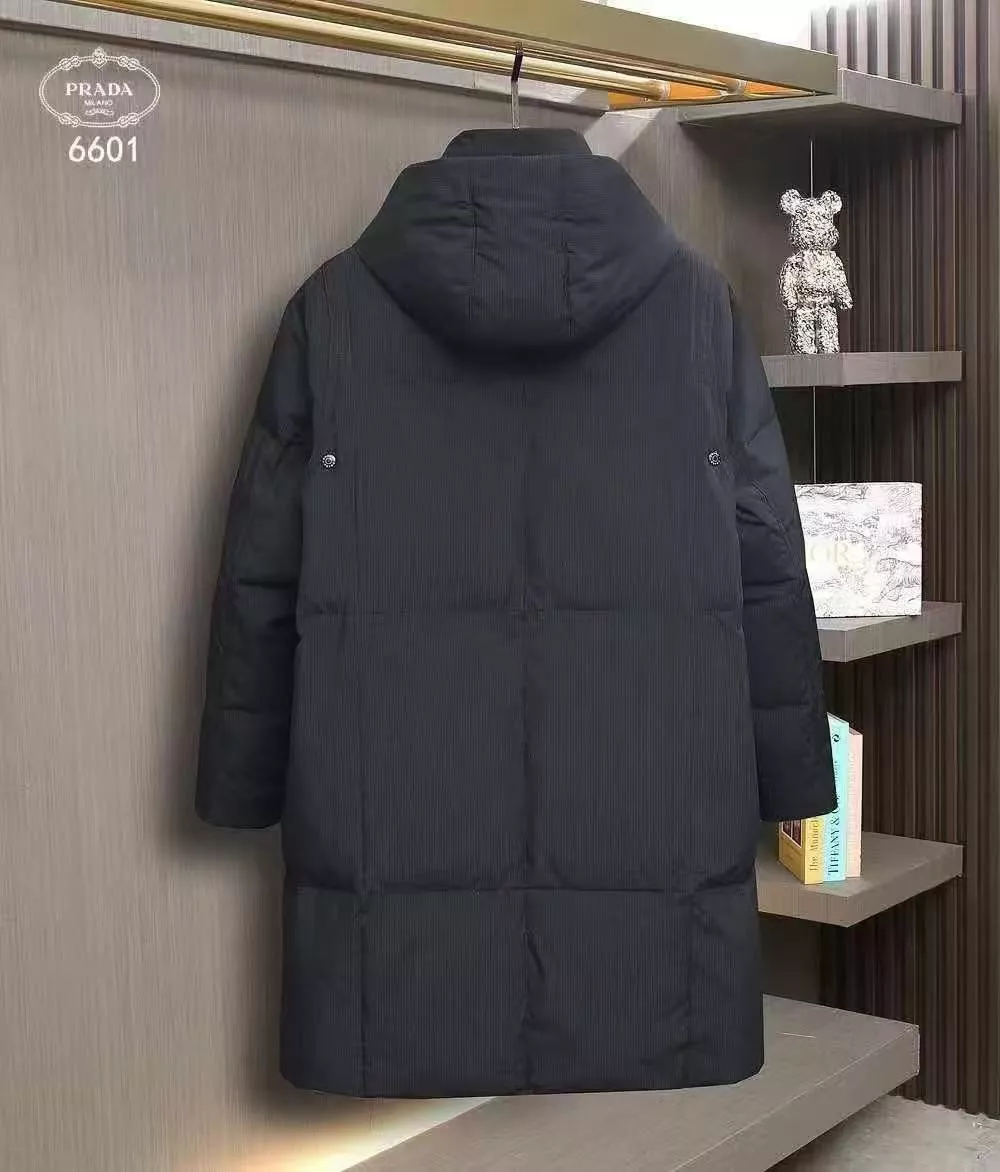 Prada Down Feather Coat Long Sleeved For Men SmartChoice 4384